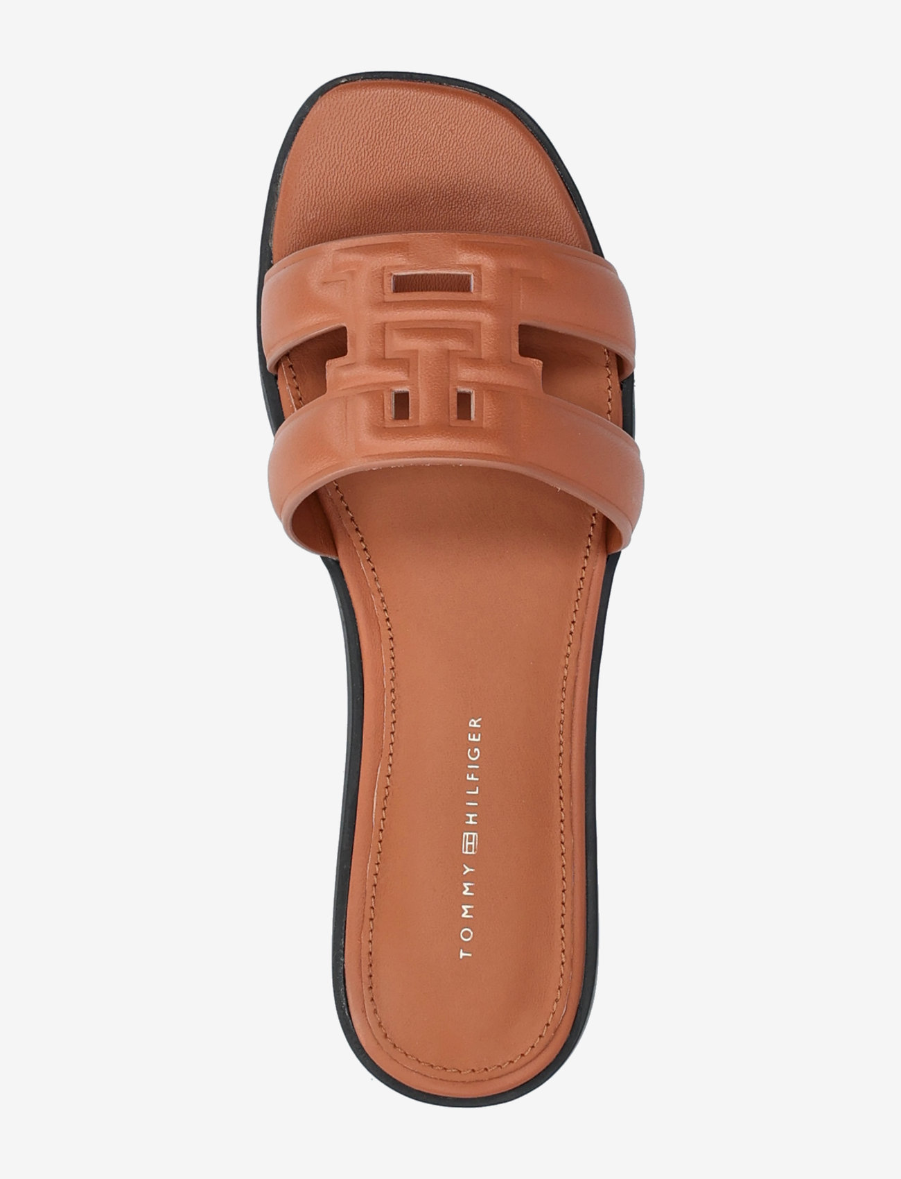 Tommy Hilfiger - TH LOGO STRAP MULE - platta sandaler - cinnamon bark - 3