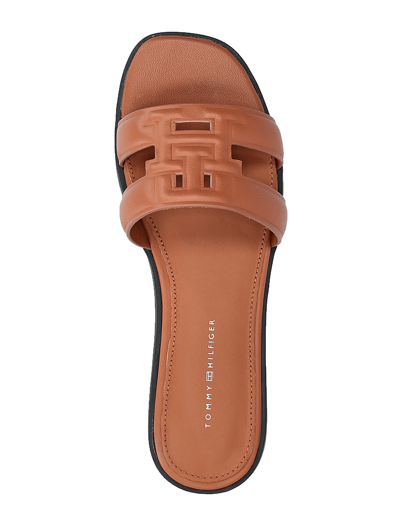 Tommy Hilfiger - TH LOGO STRAP MULE - flache sandalen - cinnamon bark - 3