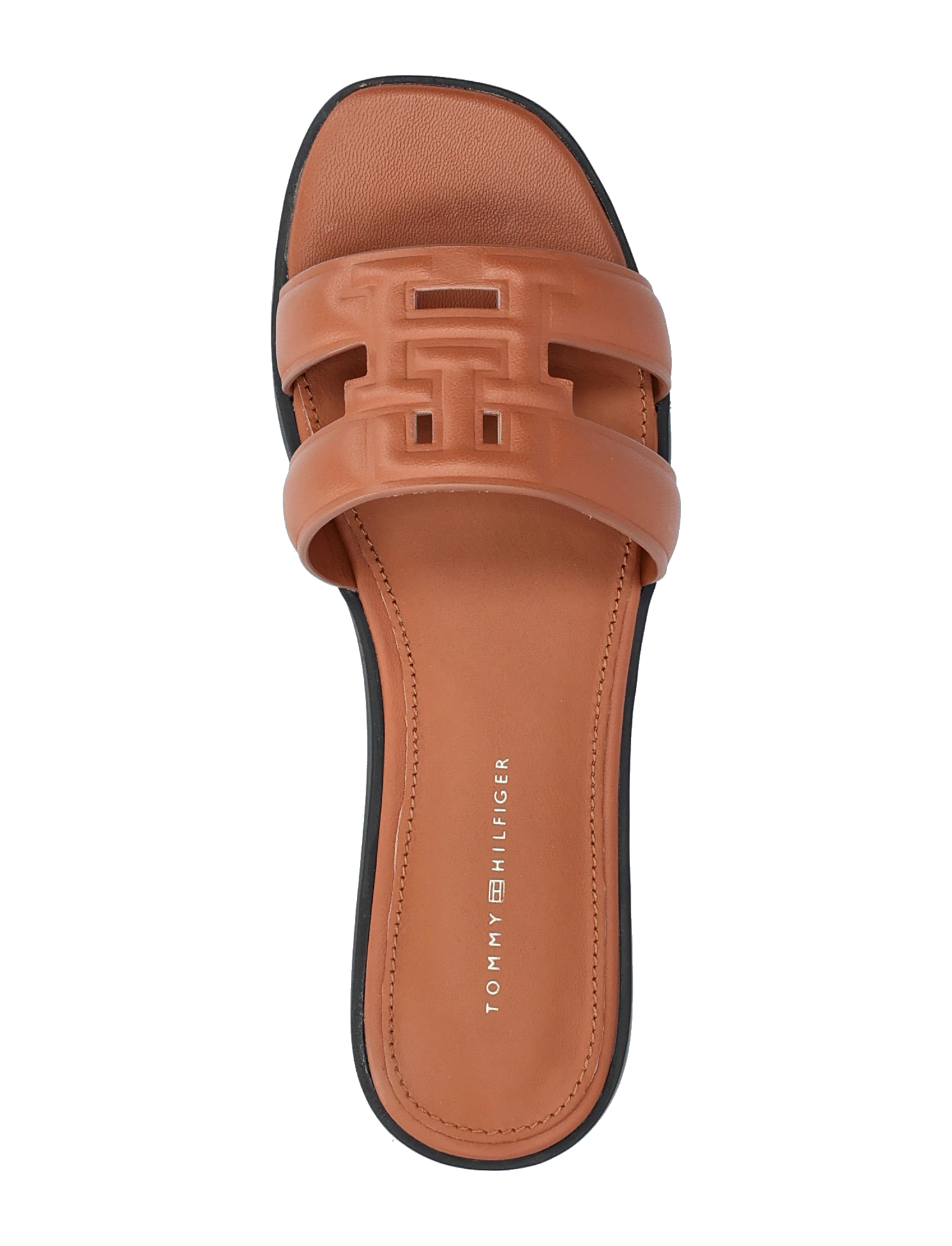 Tommy Hilfiger - TH LOGO STRAP MULE - flache sandalen - cinnamon bark - 3