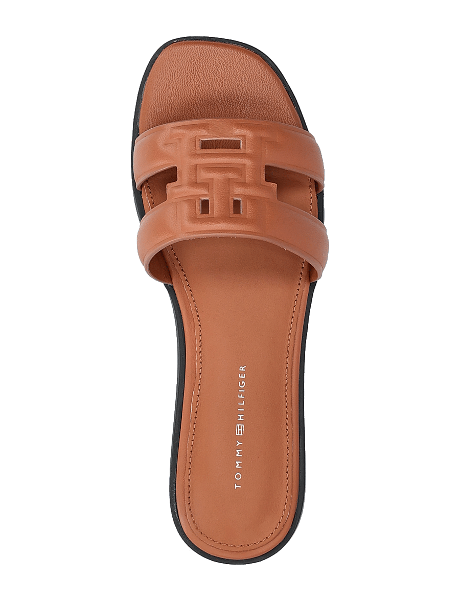 Tommy Hilfiger - TH LOGO STRAP MULE - flate sandaler - cinnamon bark - 3
