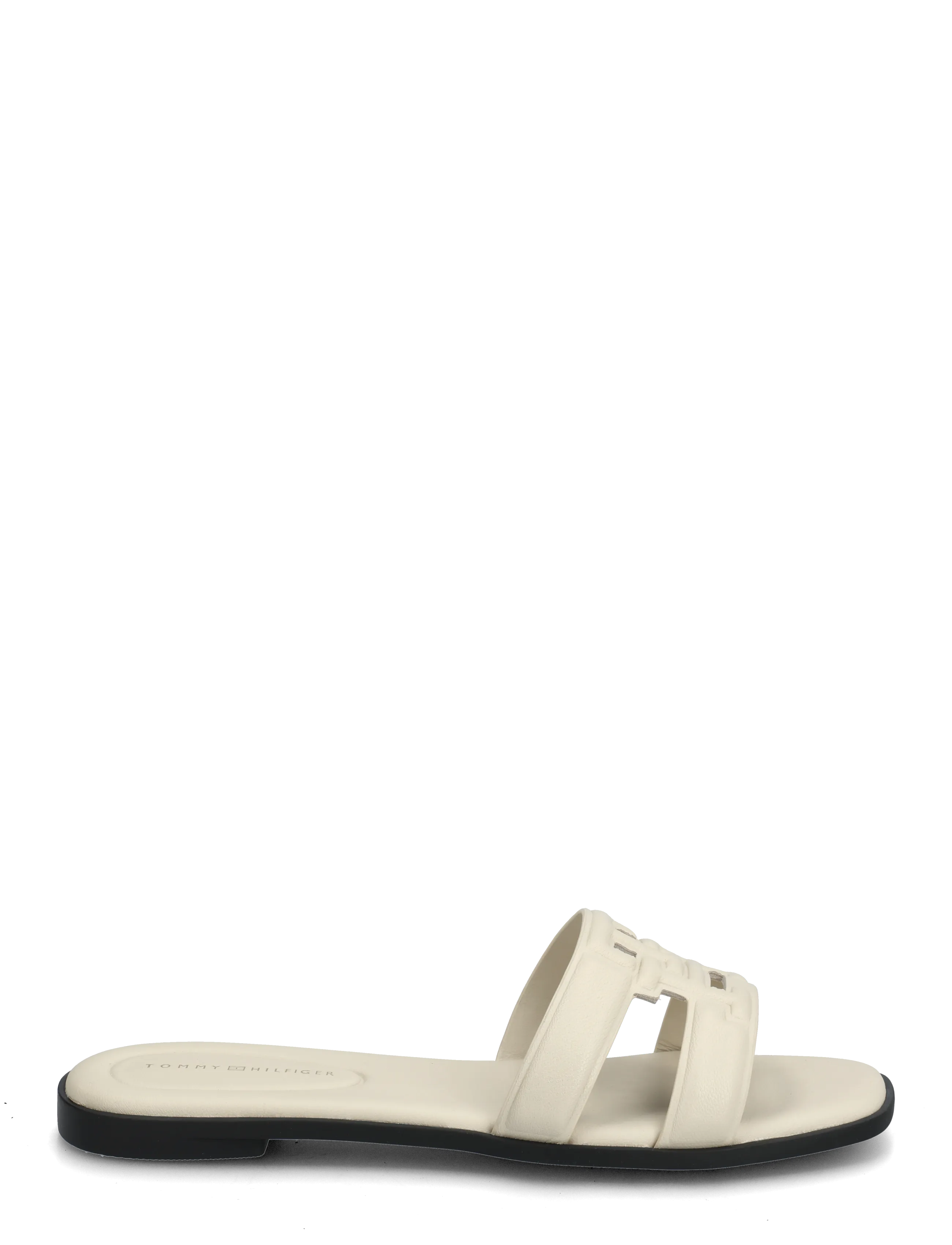 Tommy Hilfiger - TH LOGO STRAP MULE - kontsata sandaalid - classic beige - 1