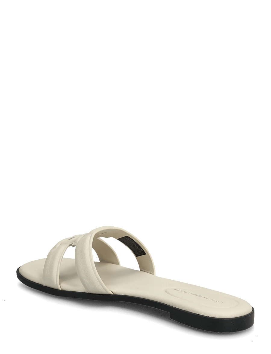 Tommy Hilfiger - TH LOGO STRAP MULE - flache sandalen - classic beige - 2