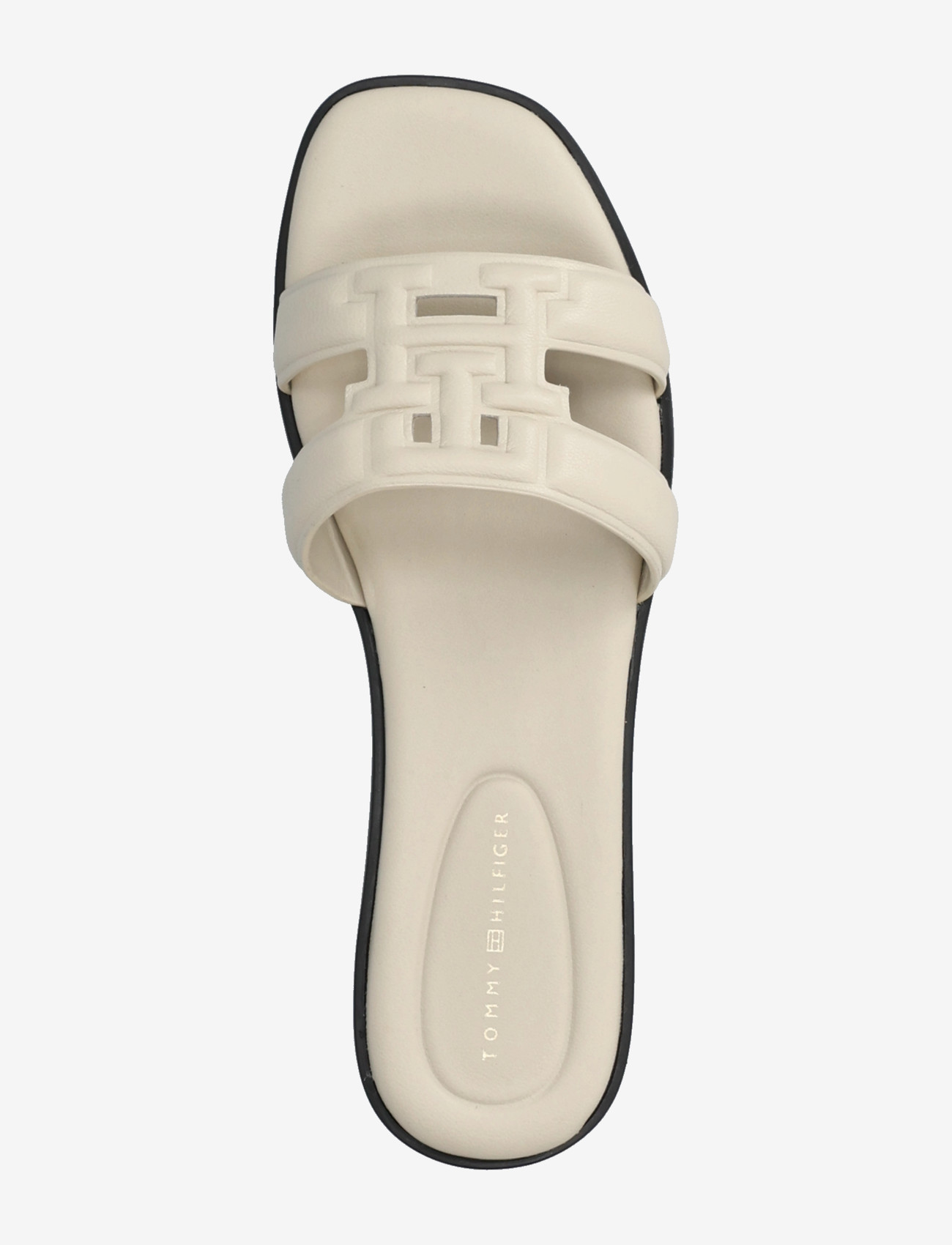 Tommy Hilfiger - TH LOGO STRAP MULE - flat sandals - classic beige - 3