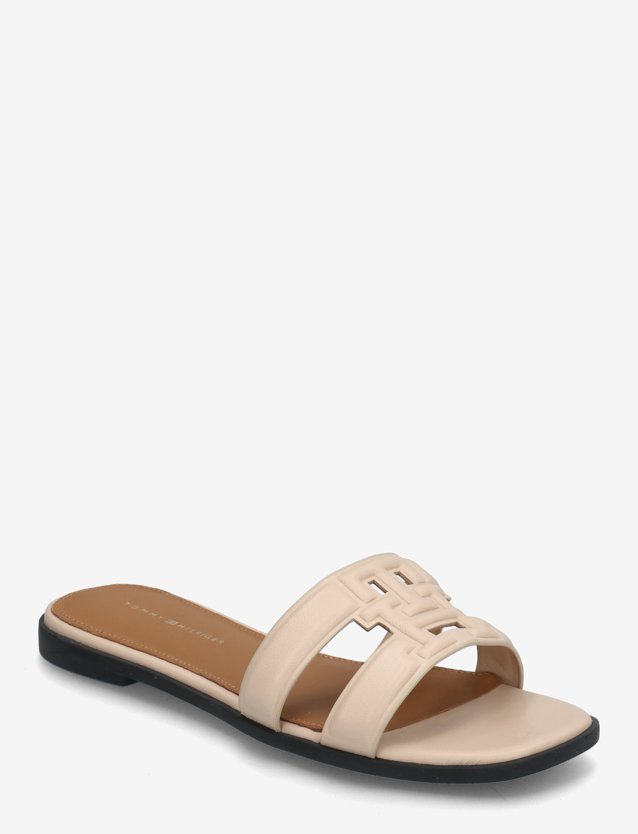 Tommy Hilfiger - TH LOGO STRAP MULE - flat sandals - misty blush - 0