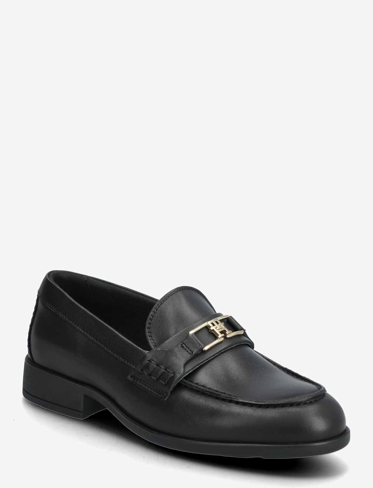 Tommy Hilfiger - TH LOGO LEATHER LOAFER - black - 0