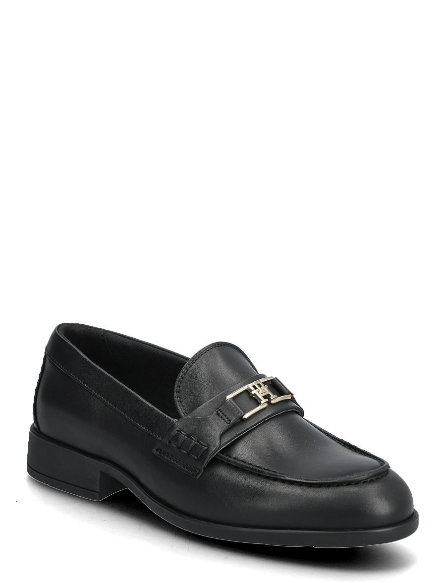 Tommy Hilfiger - TH LOGO LEATHER LOAFER - black - 0