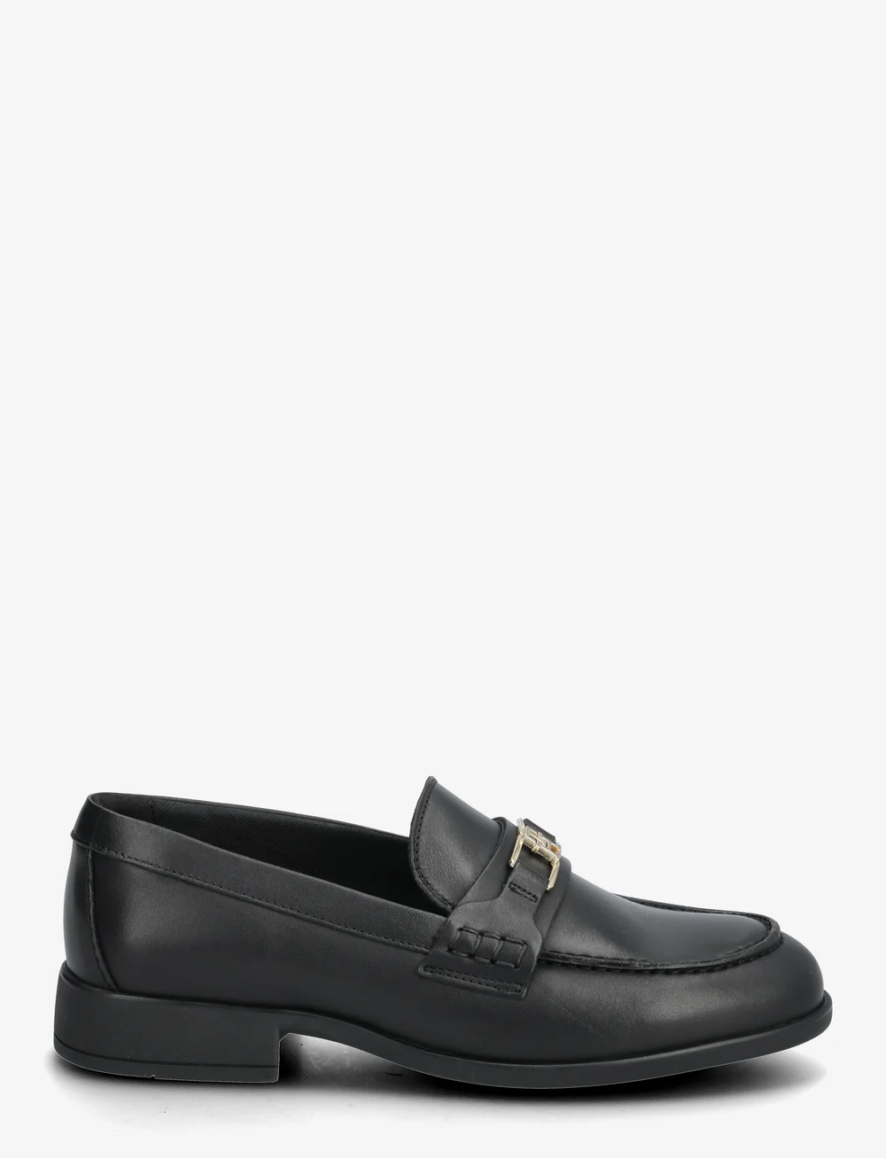 Tommy Hilfiger - TH LOGO LEATHER LOAFER - særlige begivenheder - black - 1