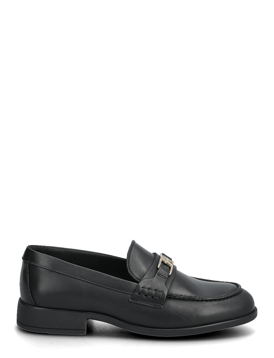 Tommy Hilfiger - TH LOGO LEATHER LOAFER - black - 1