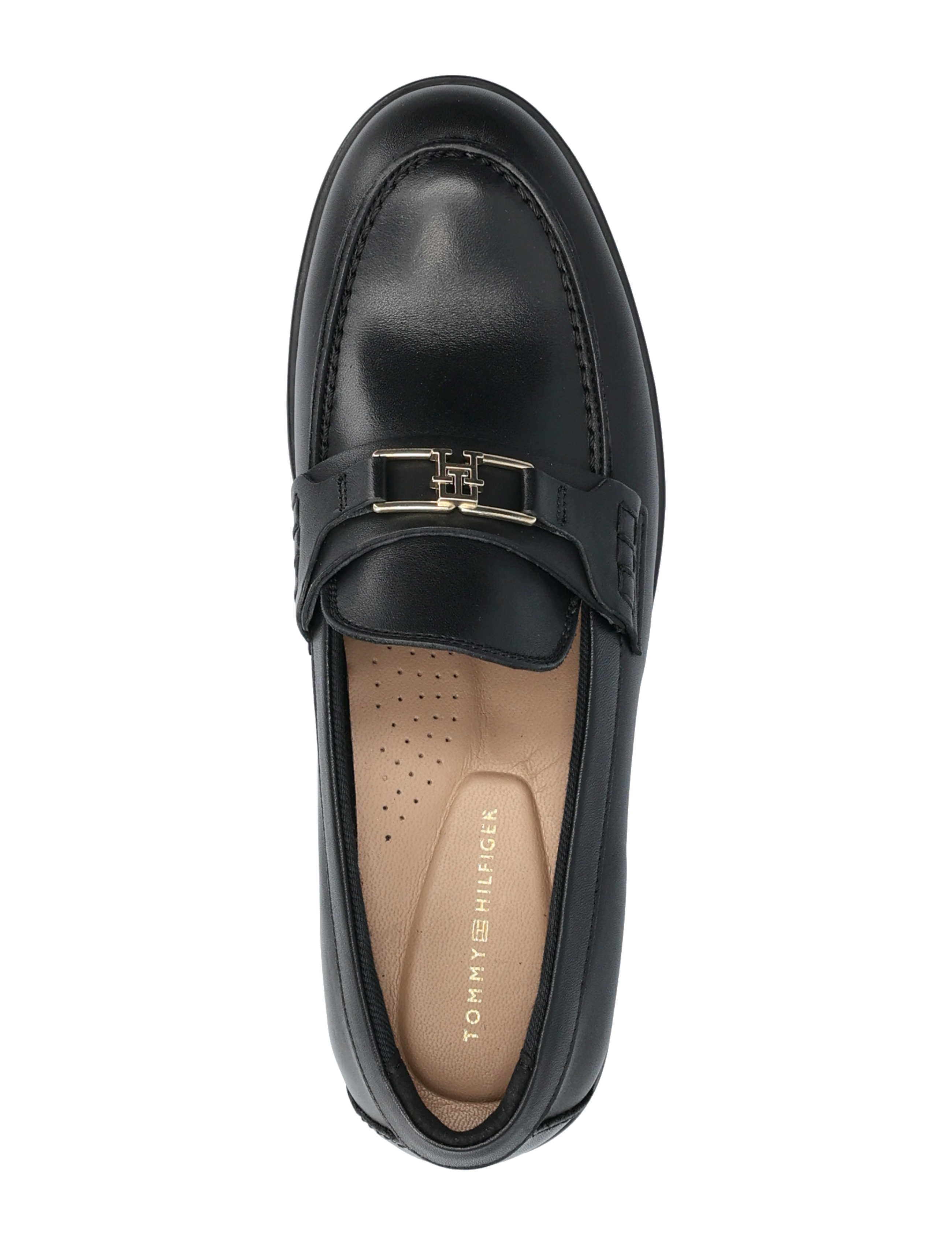 Tommy Hilfiger - TH LOGO LEATHER LOAFER - black - 3