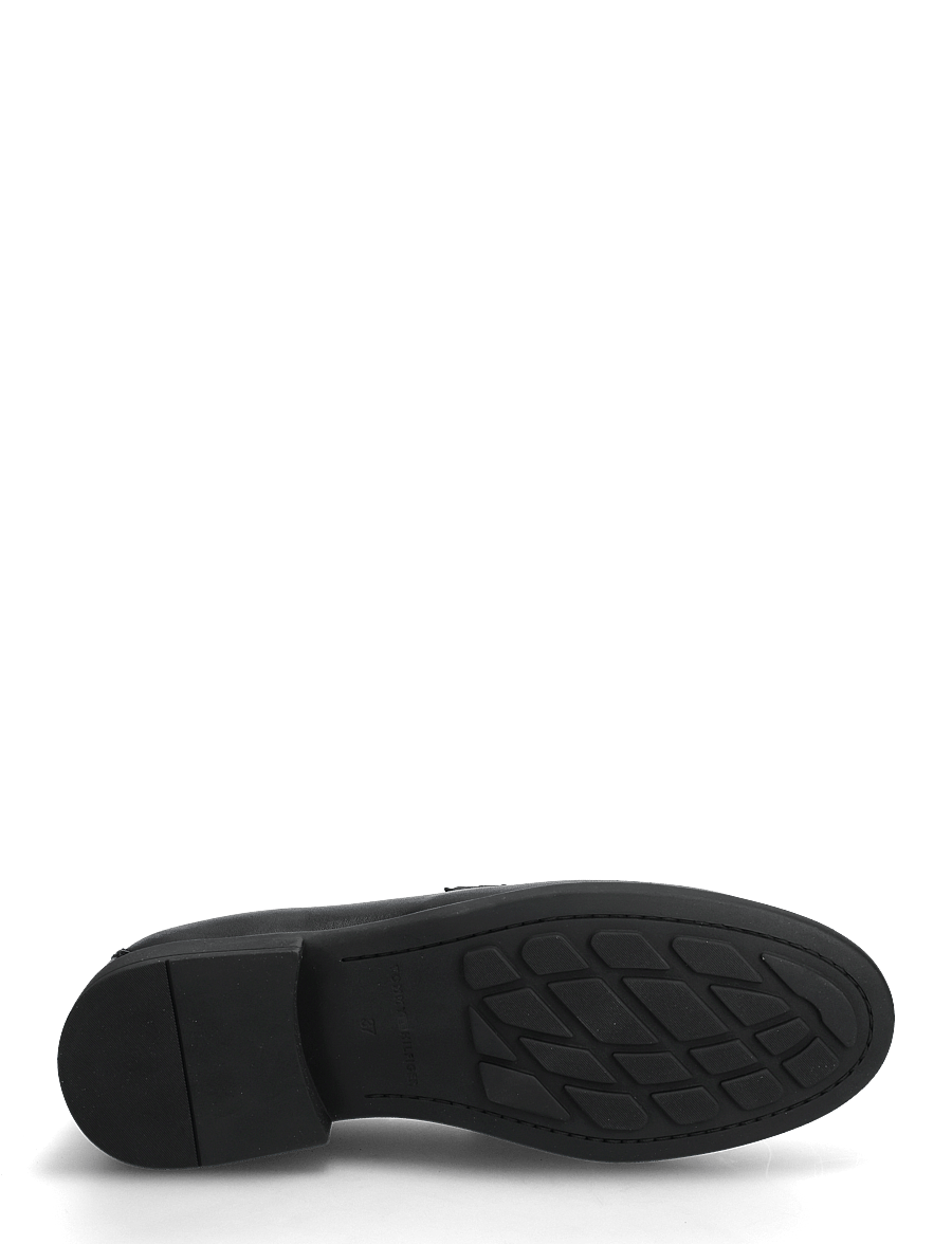 Tommy Hilfiger - TH LOGO LEATHER LOAFER - black - 4