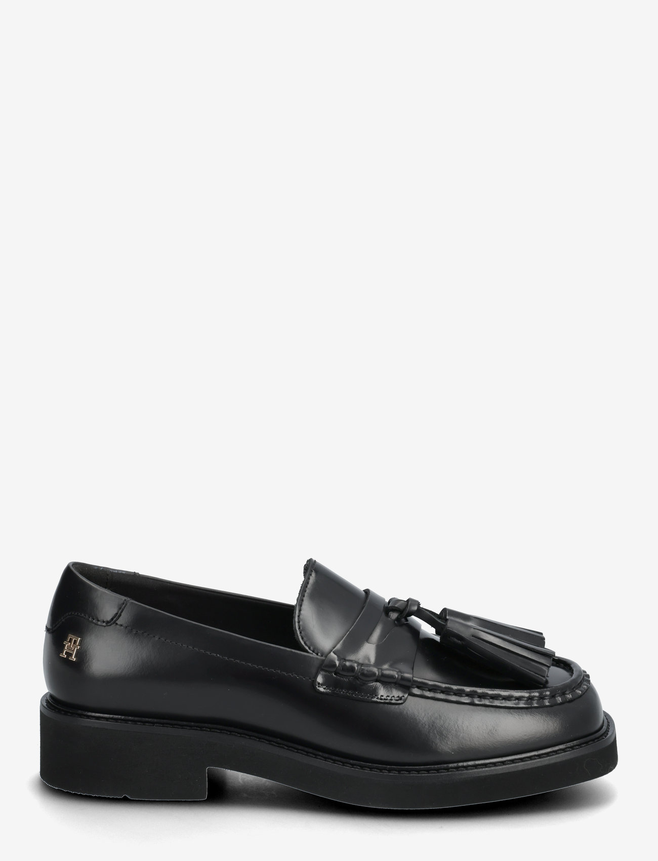 Tommy Hilfiger - TASSEL SQUARISH TOE LTHR LOAFER - geburtstagsgeschenke - black - 1