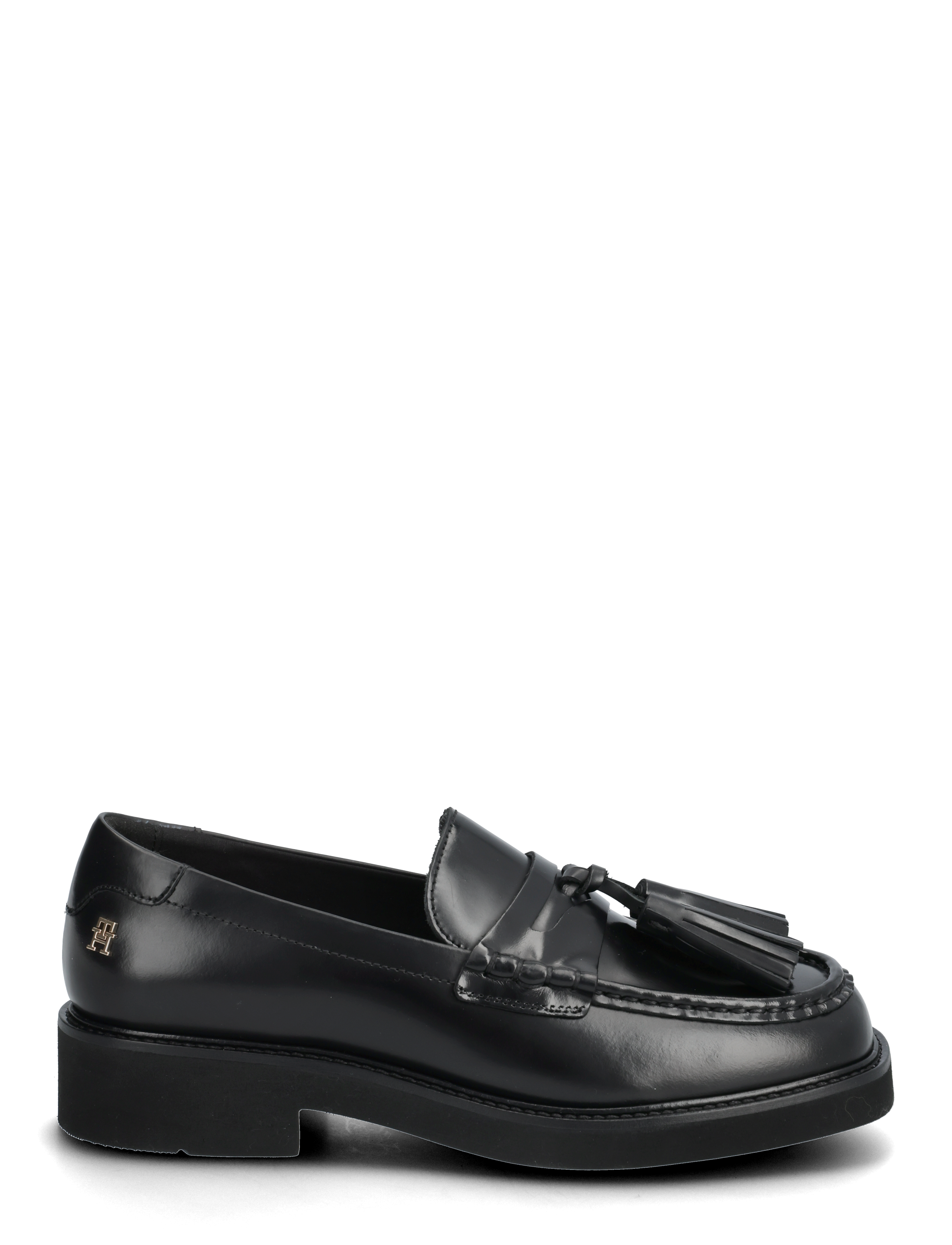 Tommy Hilfiger - TASSEL SQUARISH TOE LTHR LOAFER - black - 1