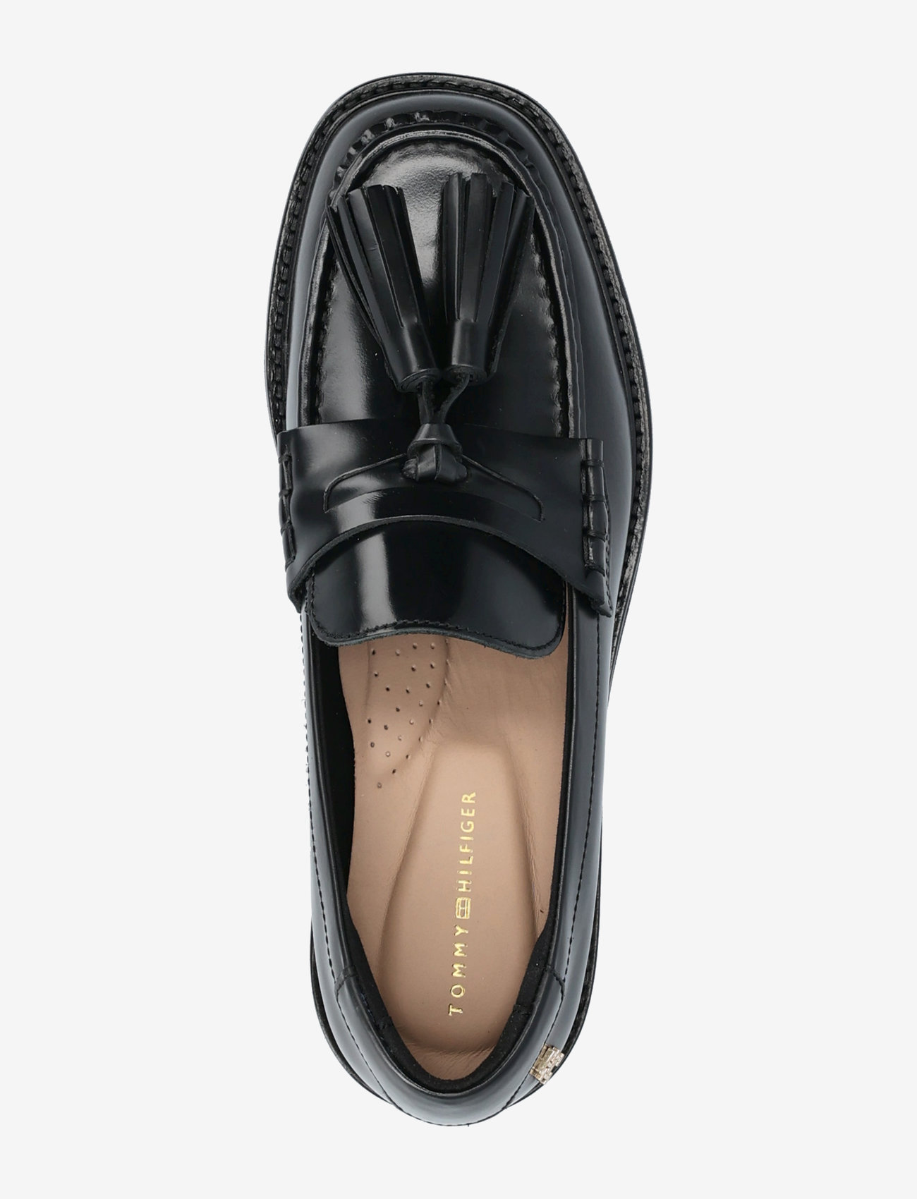 Tommy Hilfiger - TASSEL SQUARISH TOE LTHR LOAFER - geburtstagsgeschenke - black - 3