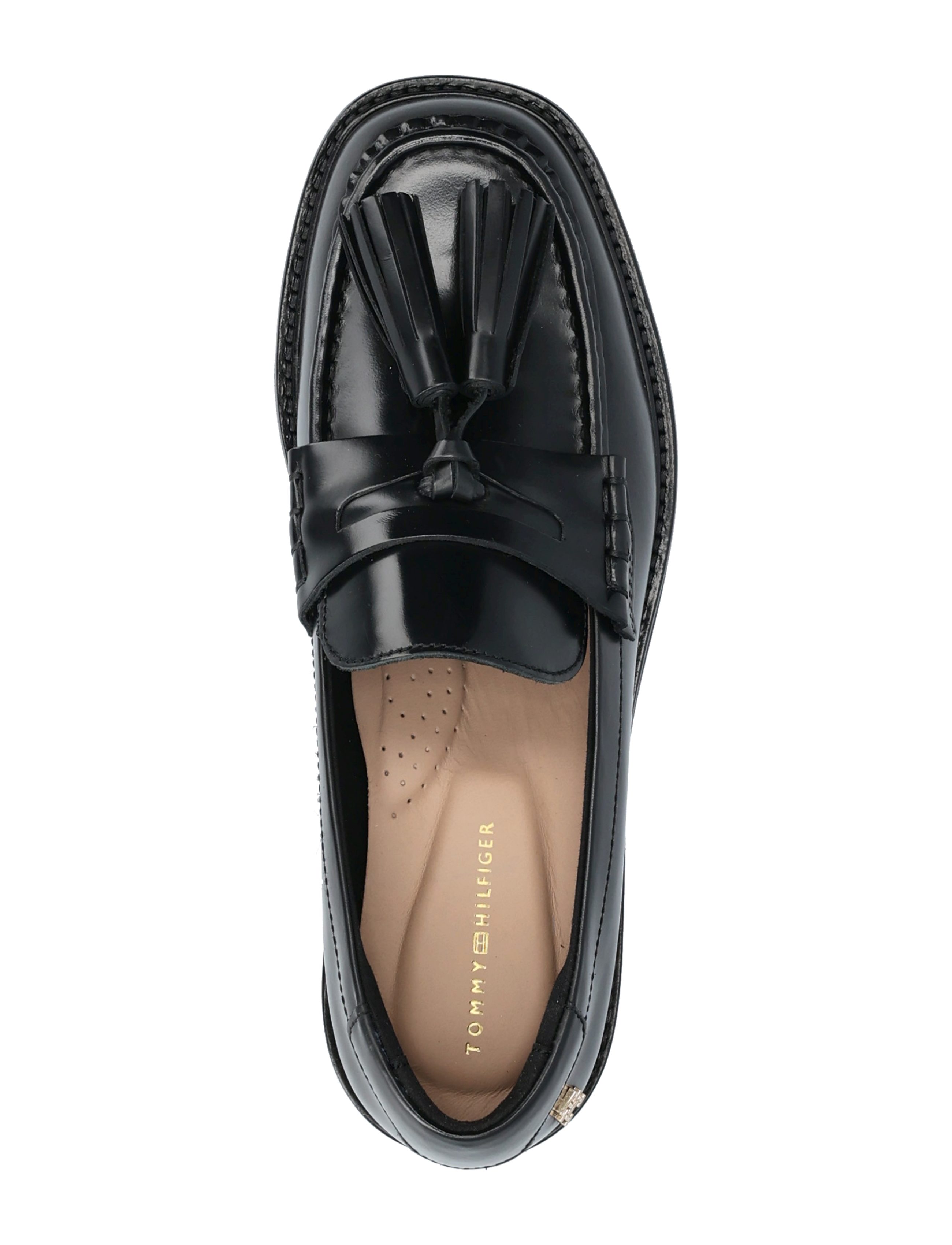 Tommy Hilfiger - TASSEL SQUARISH TOE LTHR LOAFER - black - 3