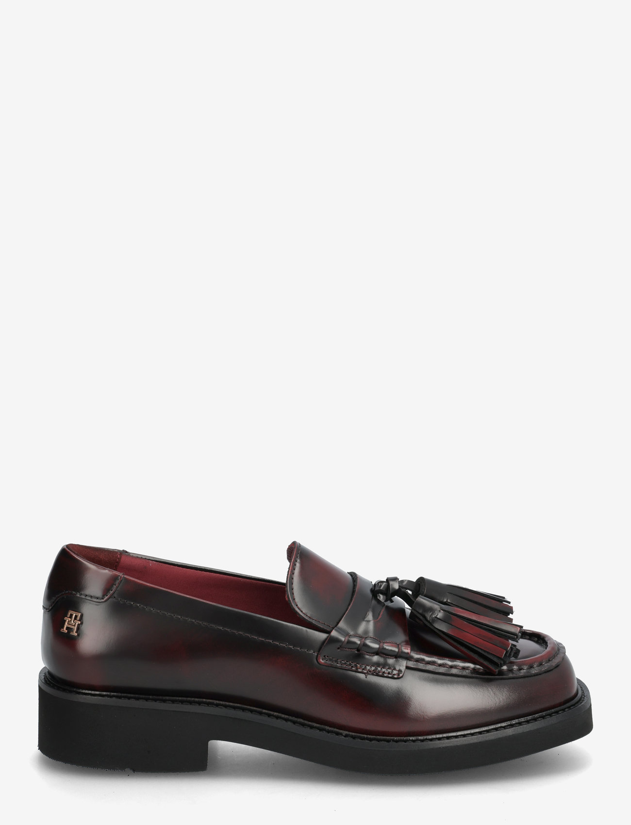 Tommy Hilfiger - TASSEL SQUARISH TOE LTHR LOAFER - erilised sündmused - rouge - 1