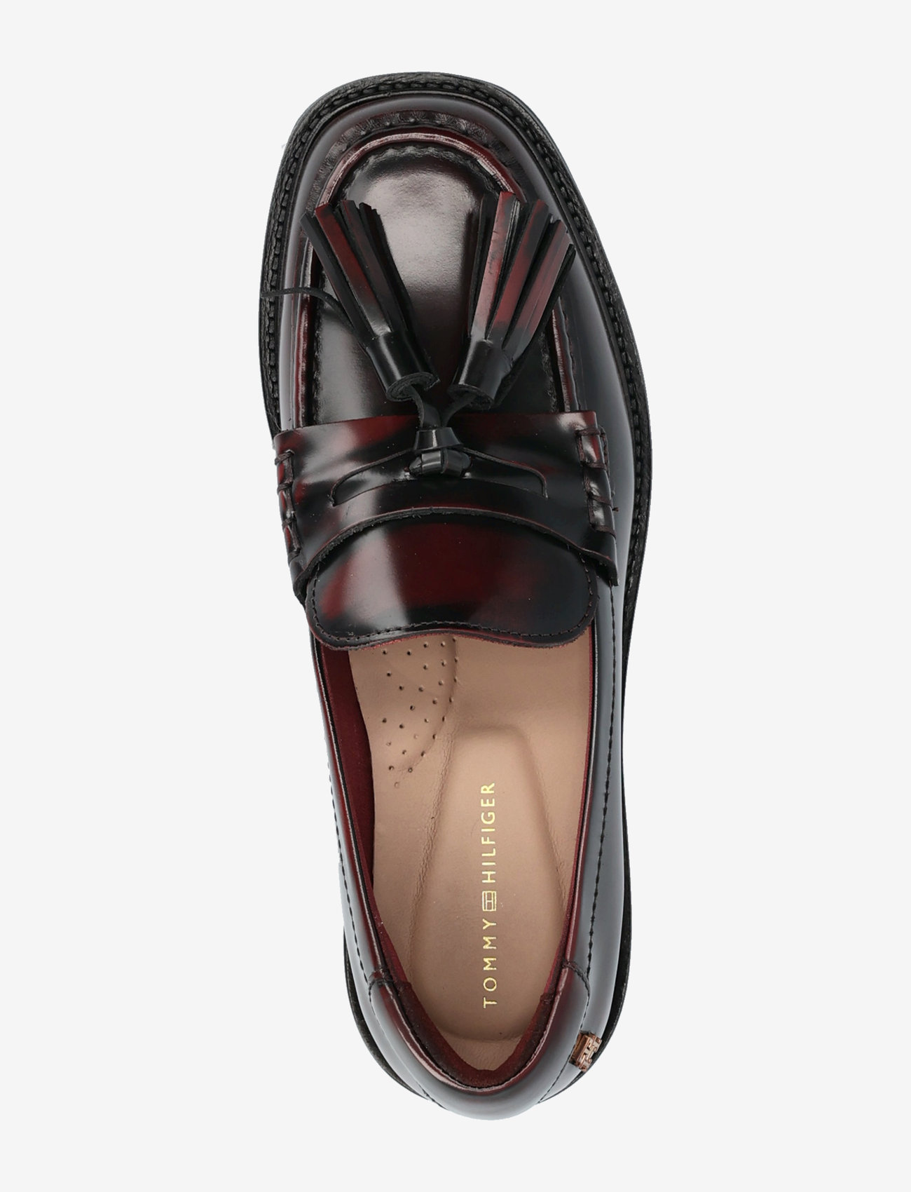 Tommy Hilfiger - TASSEL SQUARISH TOE LTHR LOAFER - erilised sündmused - rouge - 3