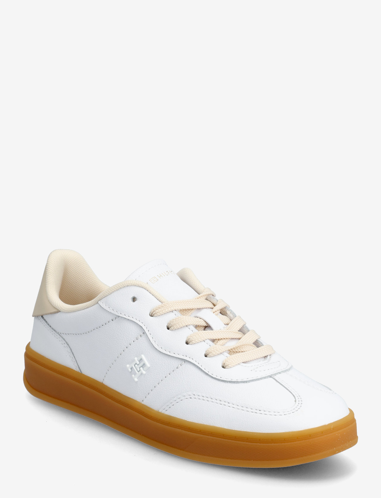 Tommy Hilfiger - TH PREMIUM HERITAGE SNEAKER - låga sneakers - white/sugarcane - 0