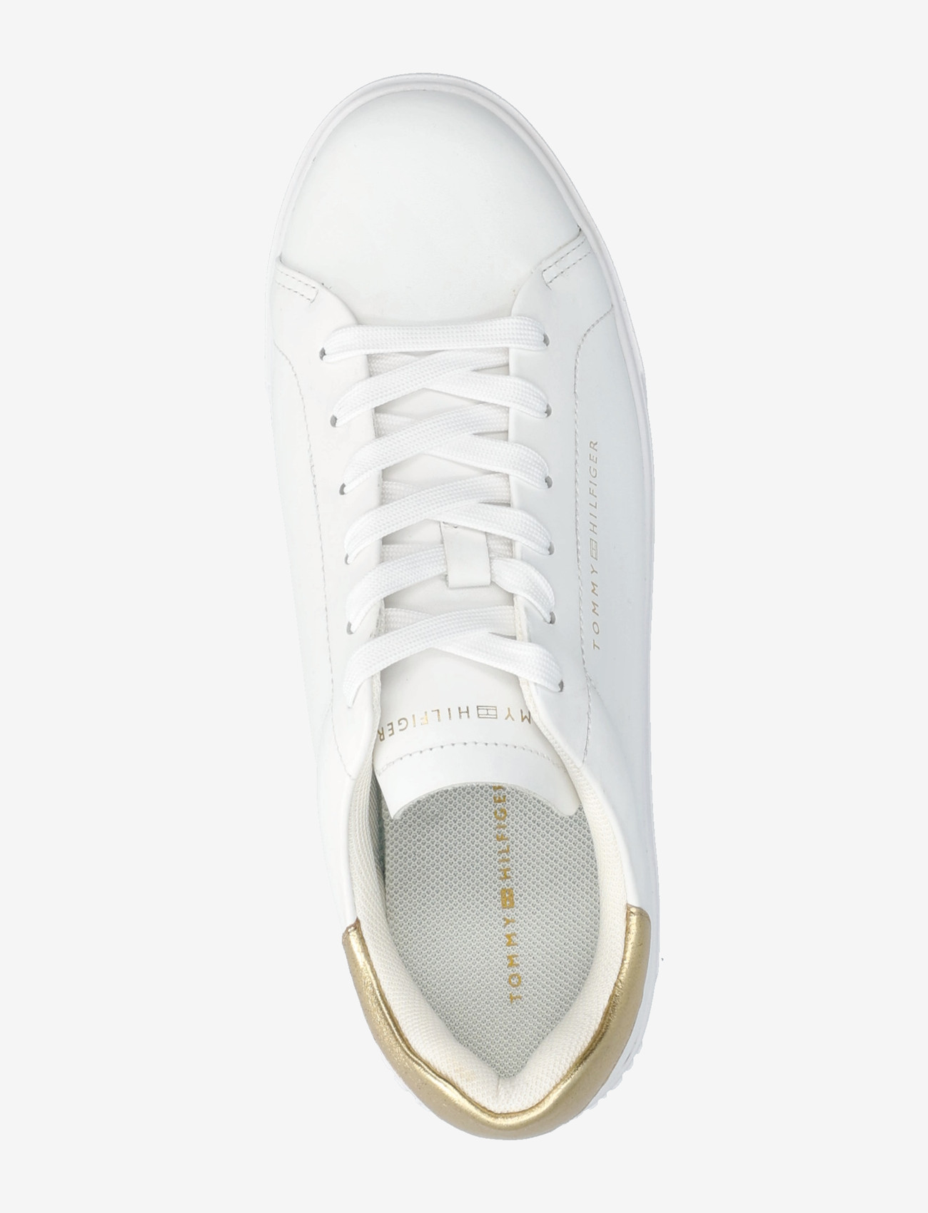 Tommy Hilfiger - ESSENTIAL PLATFORM COURT SNEAKER - confirmation - white gold - 3