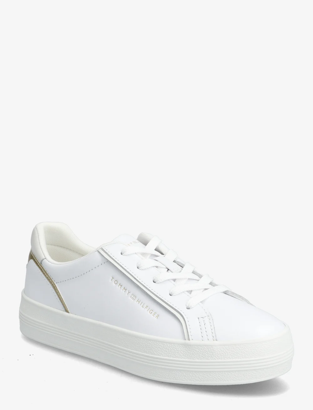 Tommy Hilfiger - ESSENTIAL VULC SNEAKER - konfirmatsioon - white gold - 0