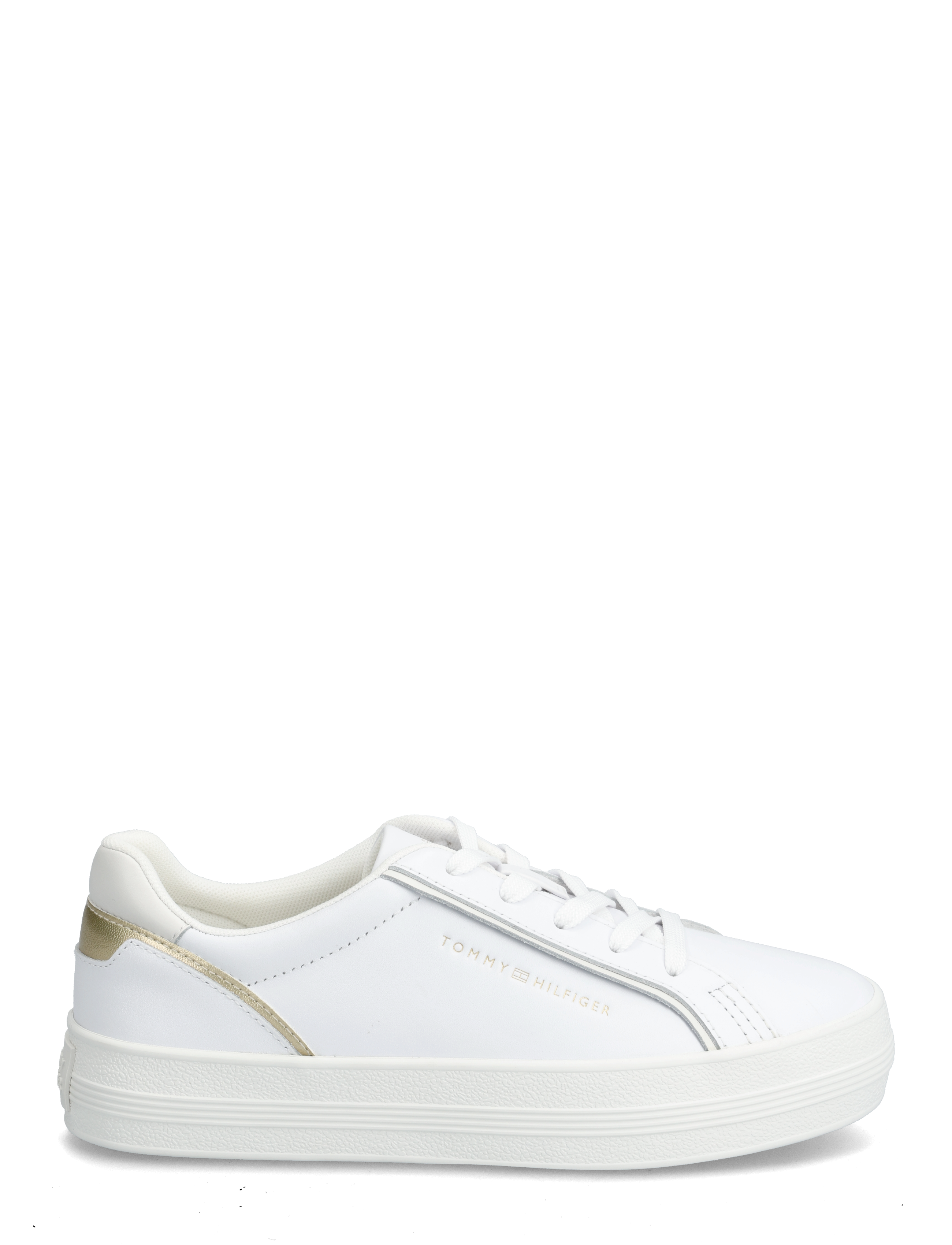 Tommy Hilfiger - ESSENTIAL VULC SNEAKER - white gold - 1