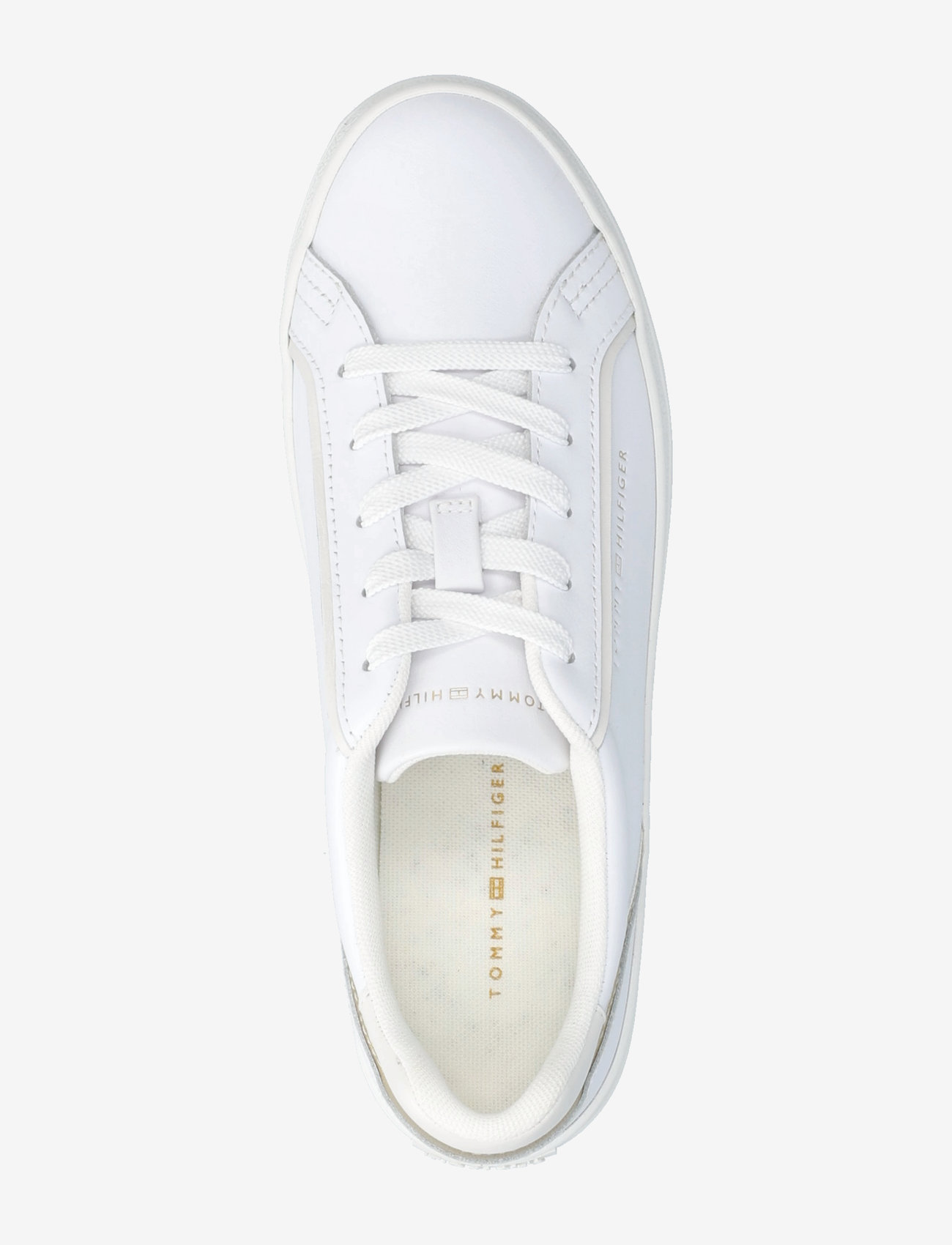 Tommy Hilfiger - ESSENTIAL VULC SNEAKER - konfirmationstøj - white/gold - 3