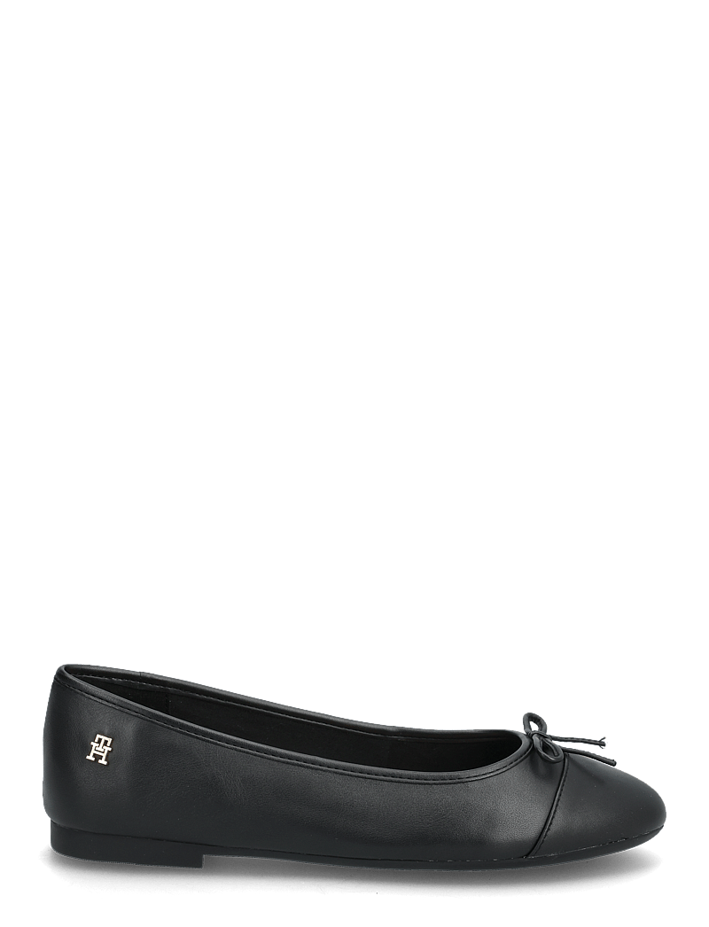 Tommy Hilfiger - TOE CAP LEATHER BALLERINA - black - 1