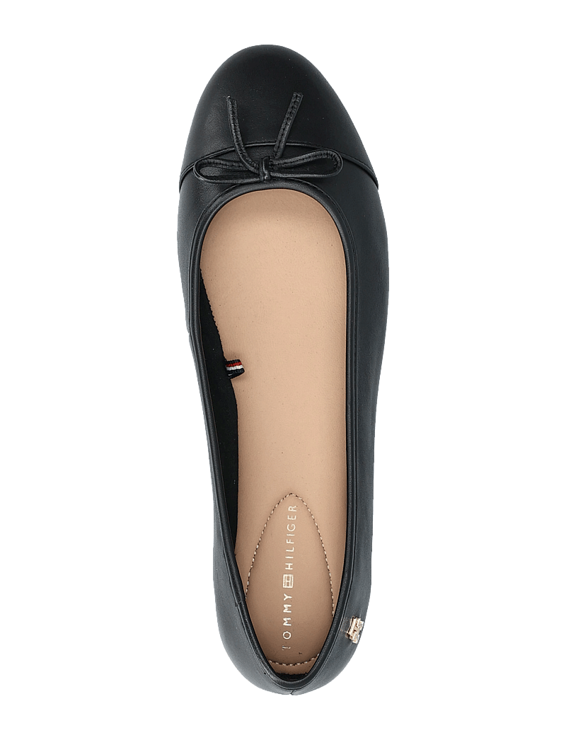 Tommy Hilfiger - TOE CAP LEATHER BALLERINA - black - 3