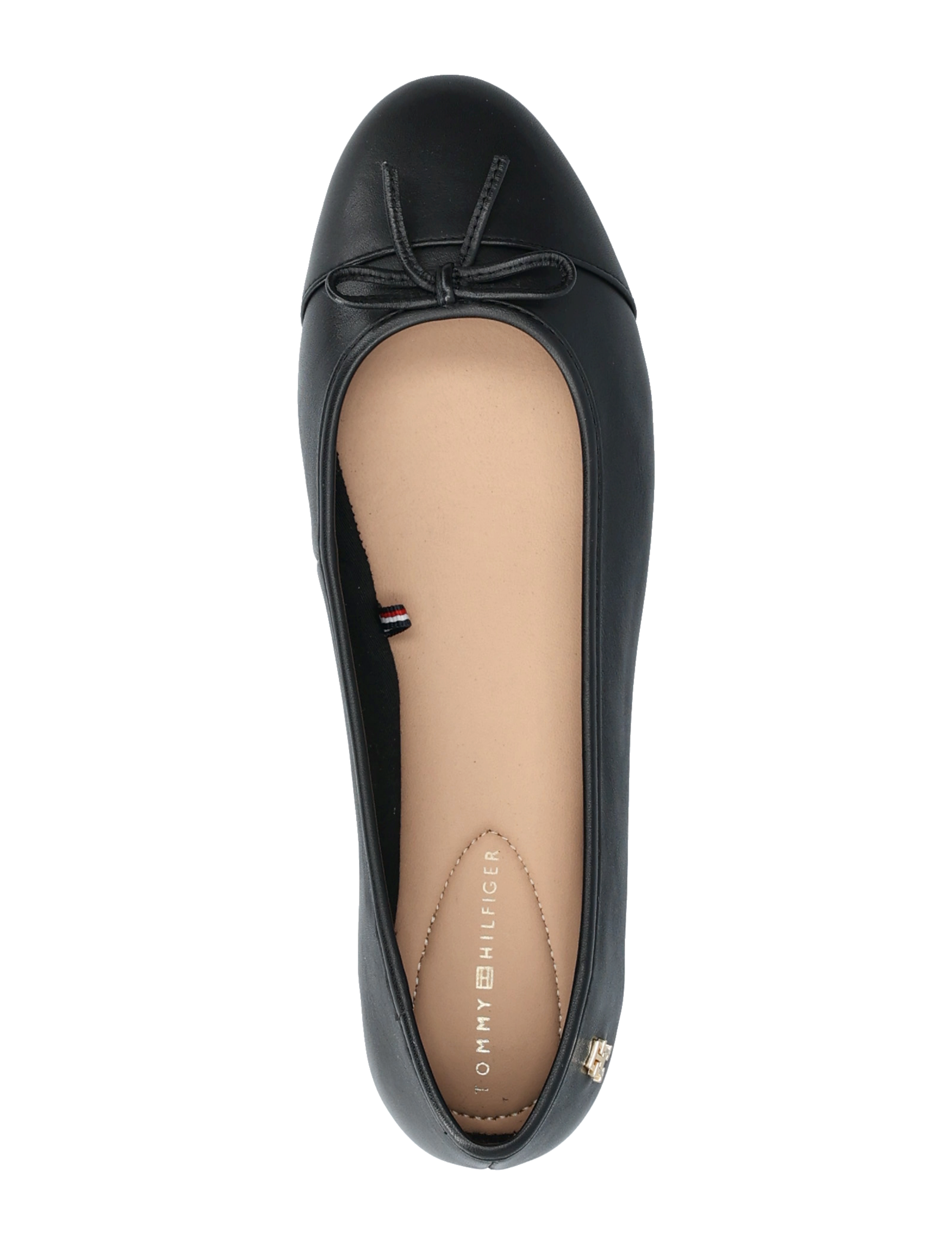 Tommy Hilfiger - TOE CAP LEATHER BALLERINA - black - 3