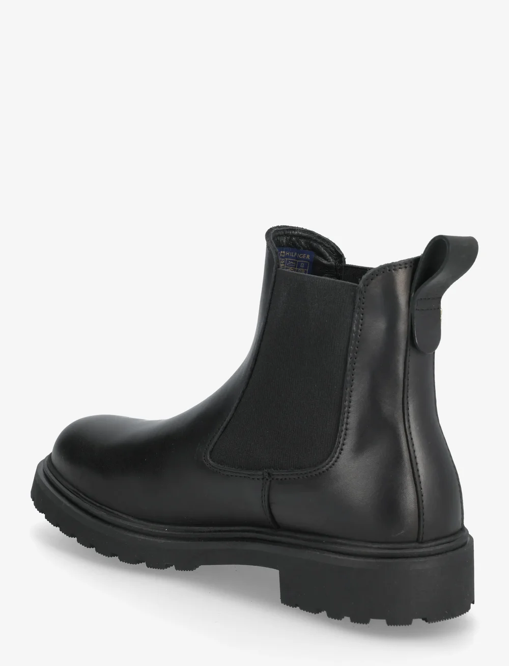 Tommy Hilfiger - TH LEATHER CLEATED CHELSEA - flate ankelboots - black - 2