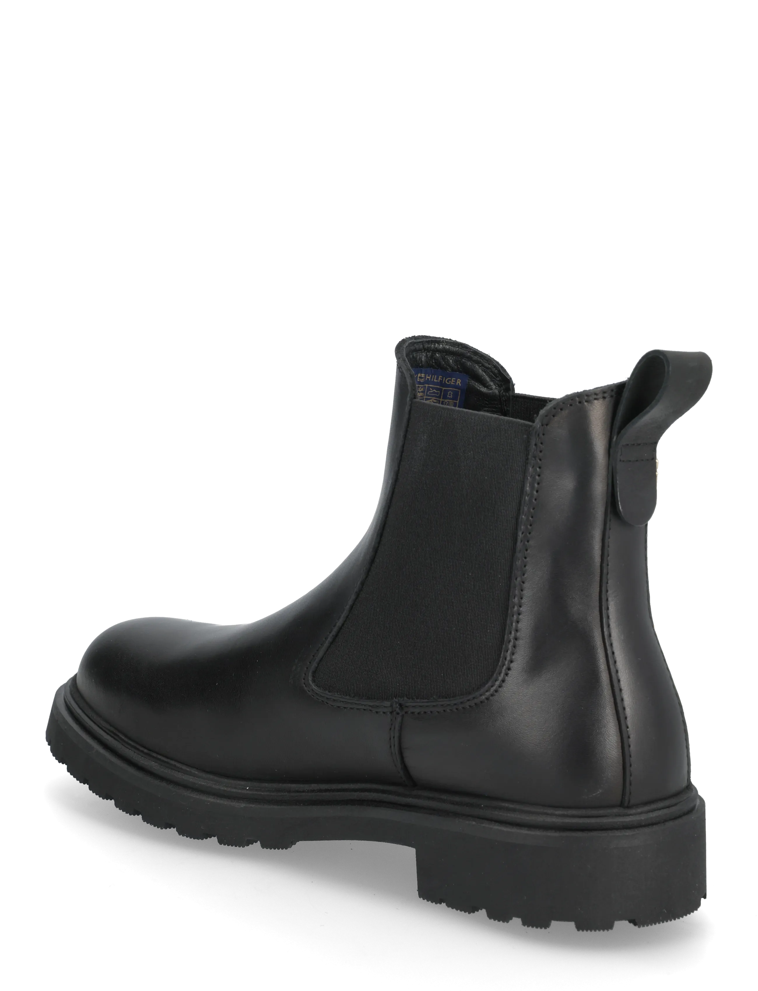 Tommy Hilfiger - TH LEATHER CLEATED CHELSEA - platta ankelboots - black - 2