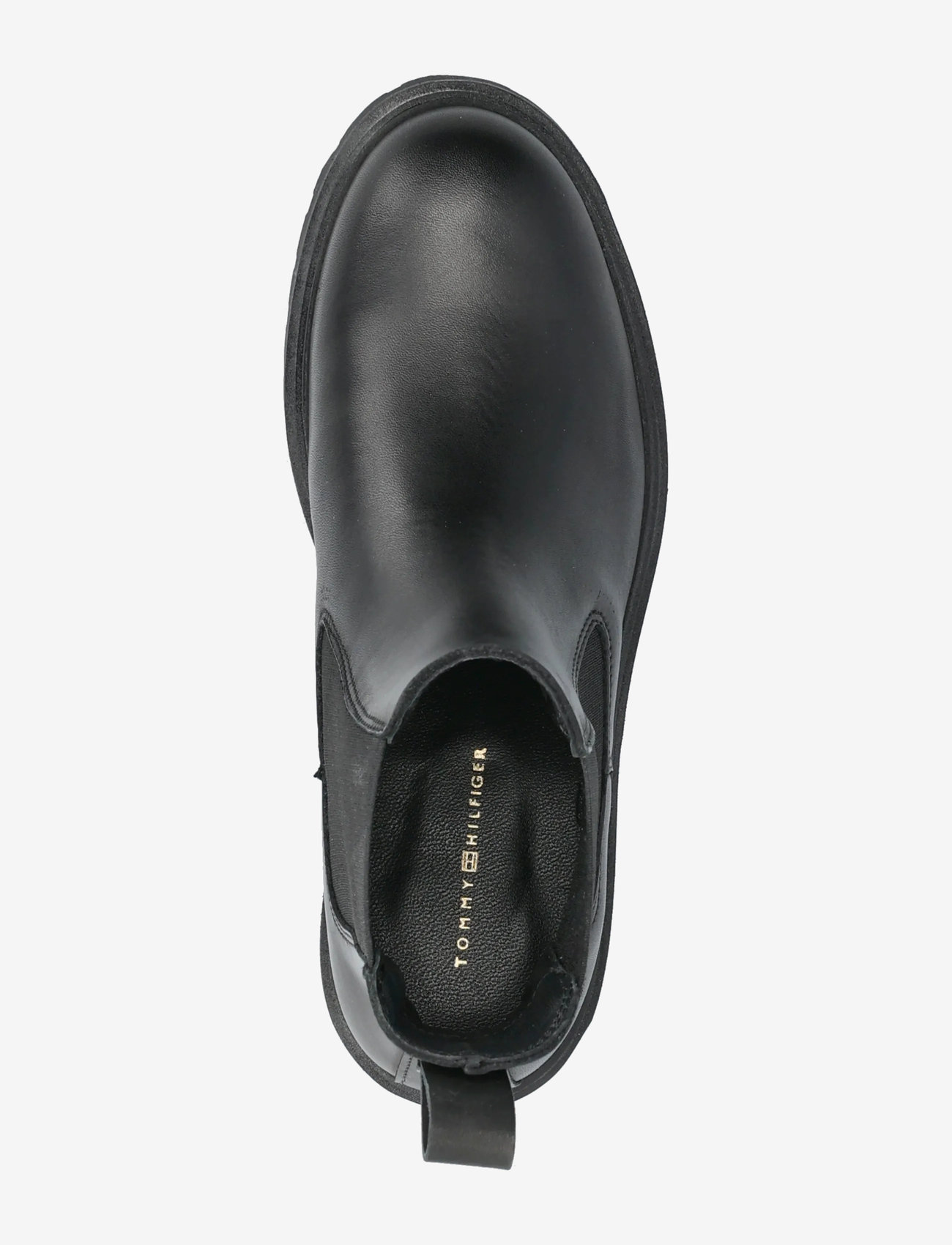 Tommy Hilfiger - TH LEATHER CLEATED CHELSEA - flache stiefeletten - black - 3