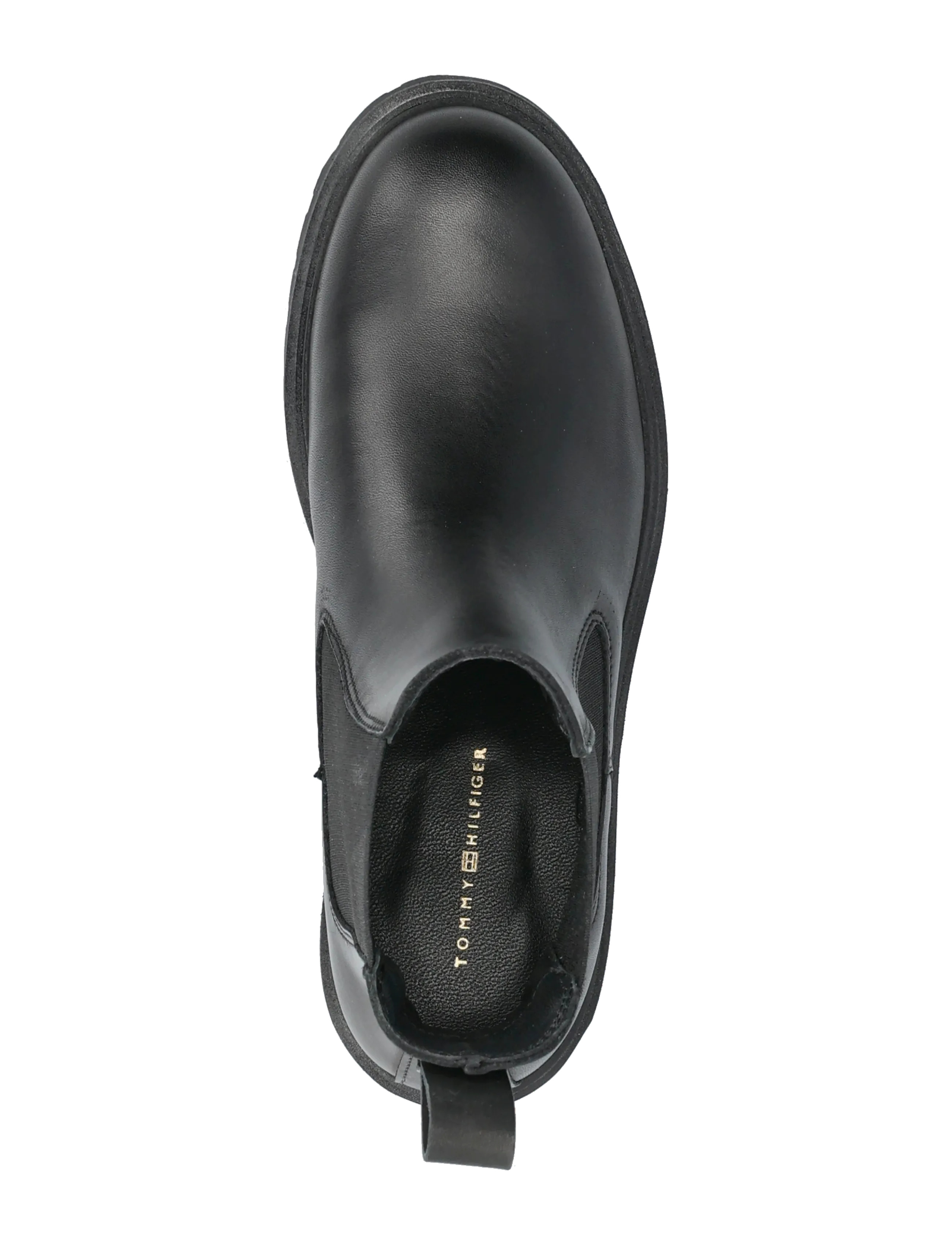 Tommy Hilfiger - TH LEATHER CLEATED CHELSEA - platta ankelboots - black - 3
