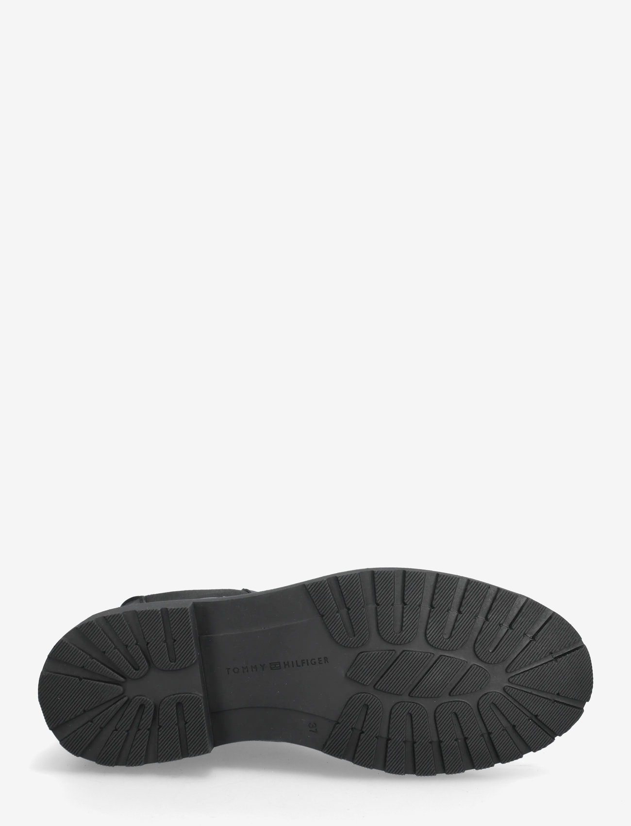 Tommy Hilfiger - TH LEATHER CLEATED CHELSEA - flache stiefeletten - black - 4