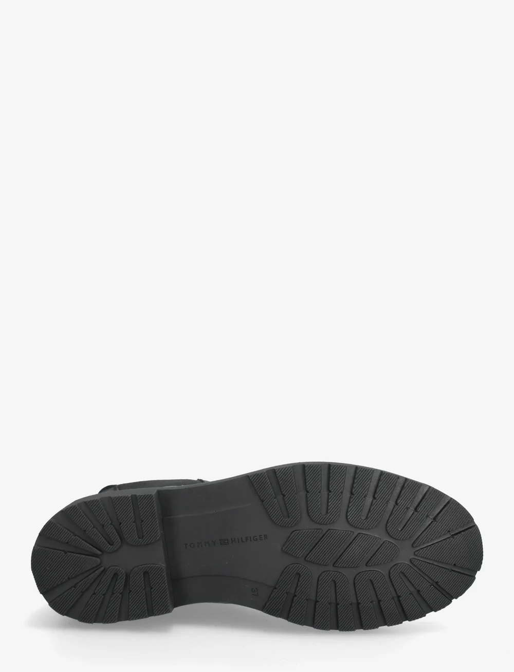 Tommy Hilfiger - TH LEATHER CLEATED CHELSEA - flate ankelboots - black - 4