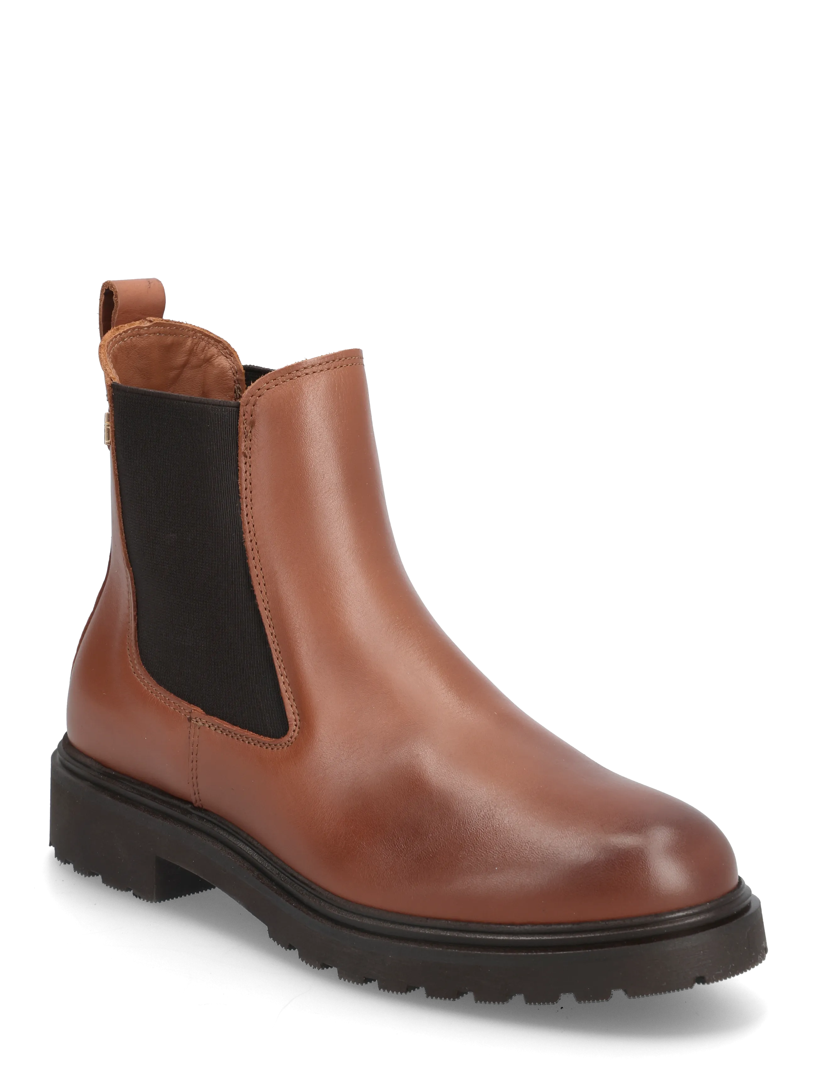Tommy Hilfiger Th Leather Cleated Chelsea, 36, Boots, Braun - Chelsea Frauen