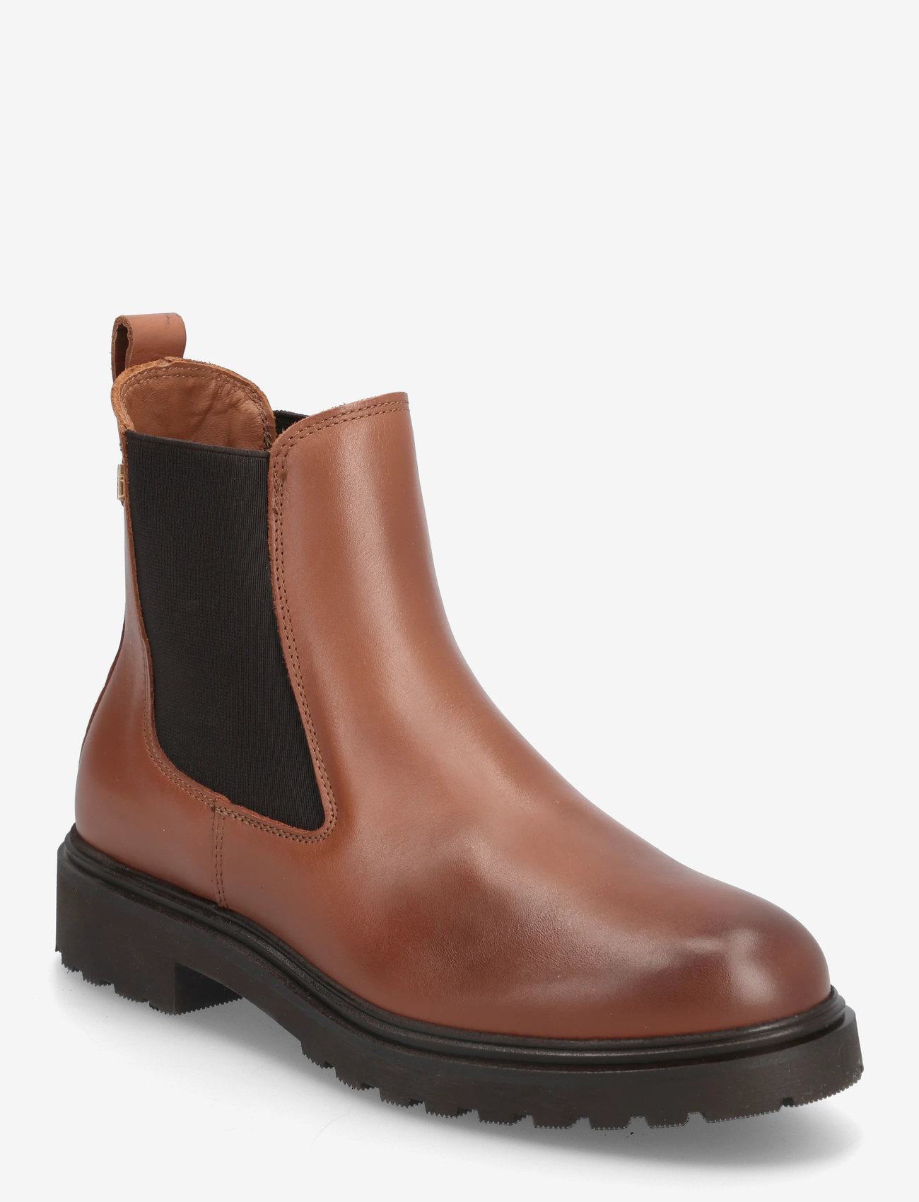 Tommy Hilfiger - TH LEATHER CLEATED CHELSEA - platta ankelboots - cinnamon bark - 0