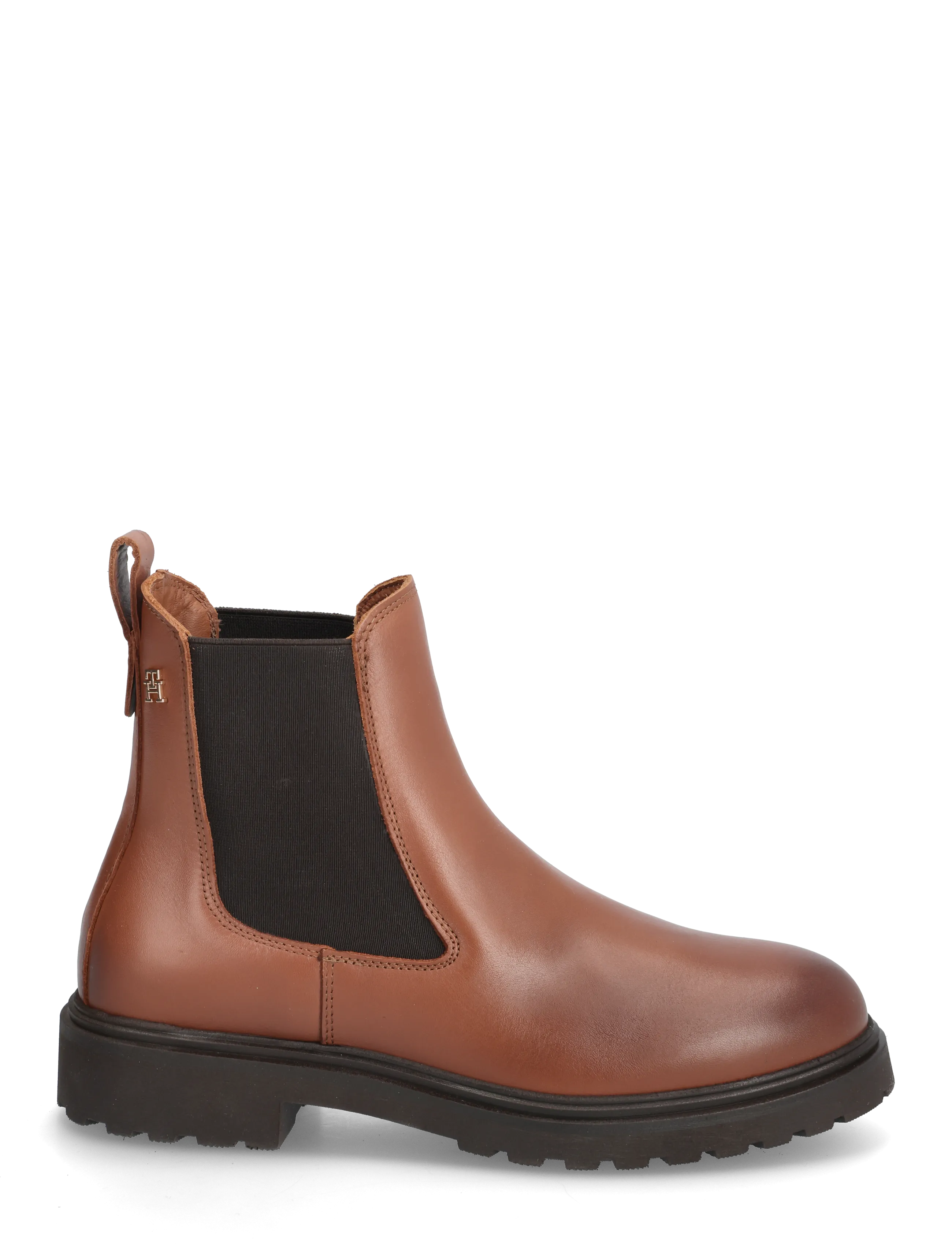 Tommy Hilfiger - TH LEATHER CLEATED CHELSEA - flade ankelstøvler - cinnamon bark - 1
