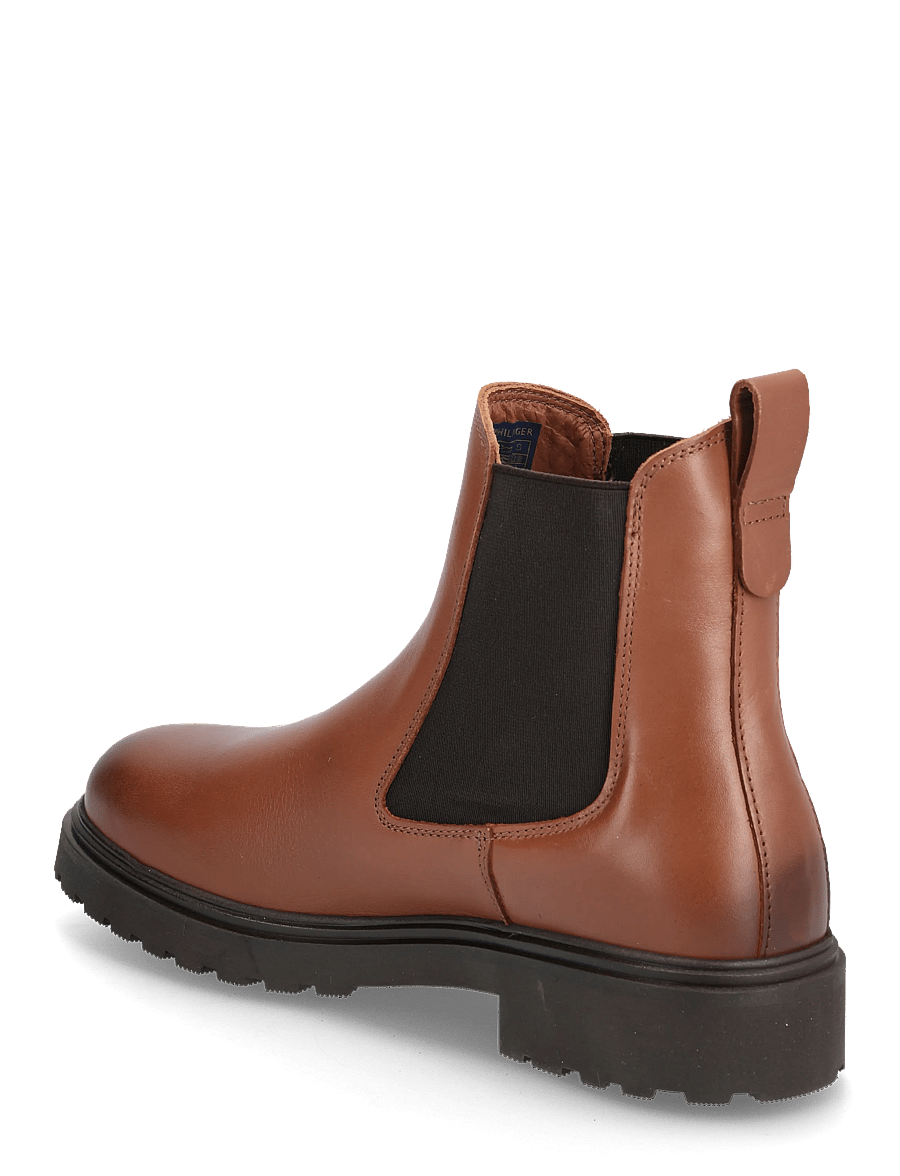 Tommy Hilfiger - TH LEATHER CLEATED CHELSEA - flade ankelstøvler - cinnamon bark - 2