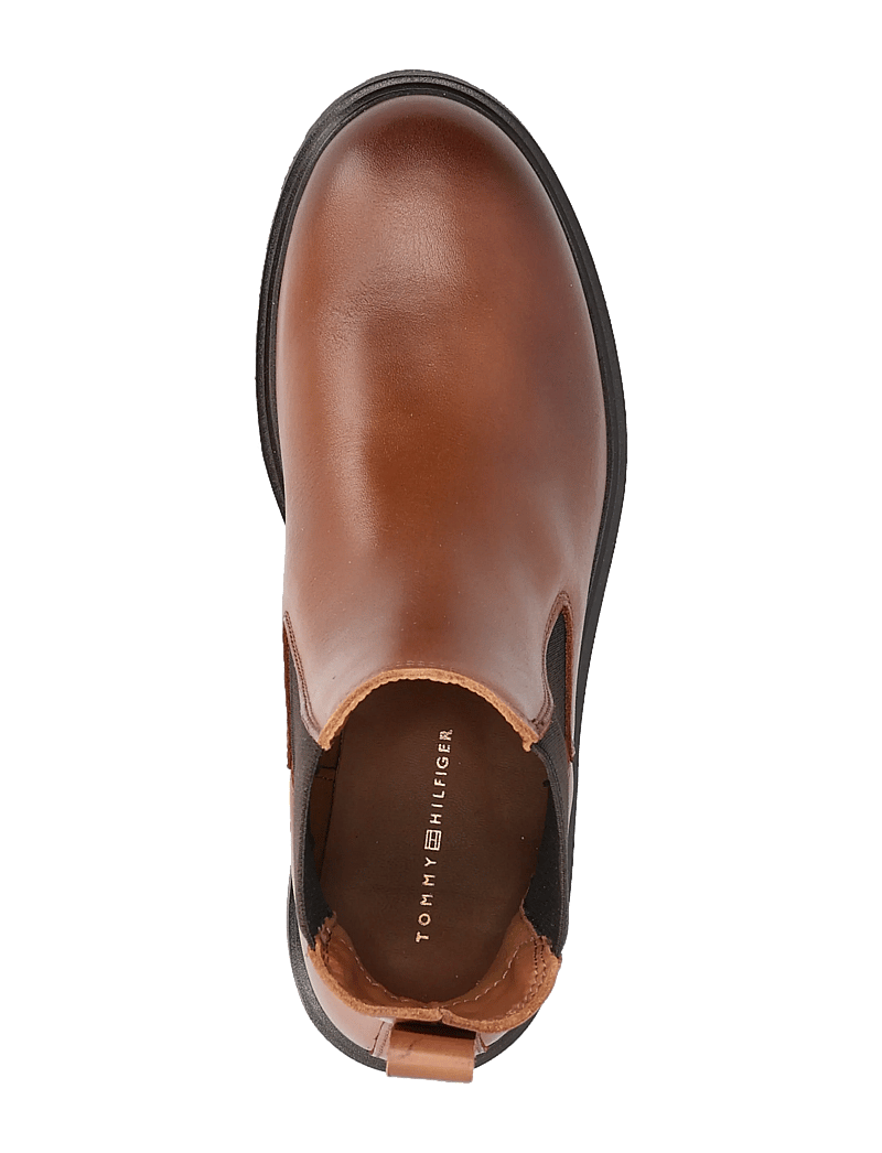 Tommy Hilfiger - TH LEATHER CLEATED CHELSEA - platta ankelboots - cinnamon bark - 3