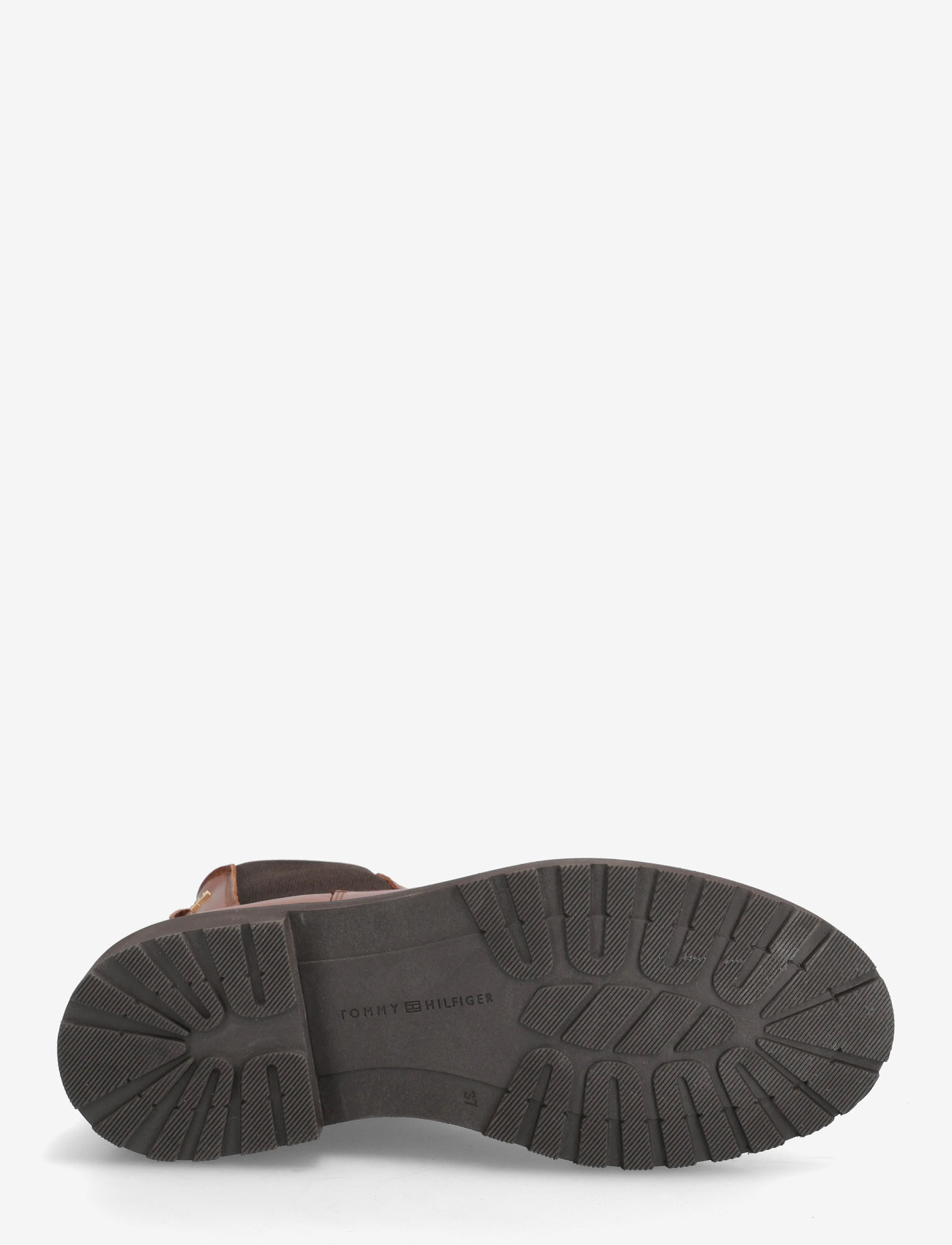 Tommy Hilfiger - TH LEATHER CLEATED CHELSEA - platta ankelboots - cinnamon bark - 4