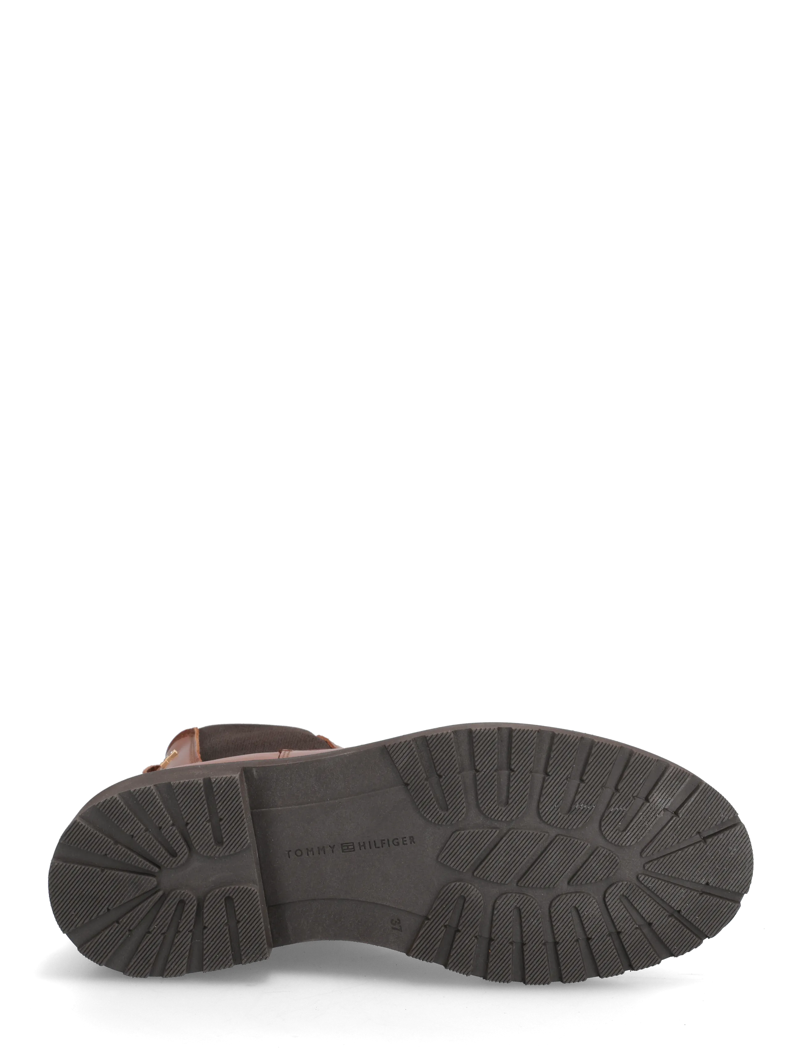 Tommy Hilfiger - TH LEATHER CLEATED CHELSEA - flade ankelstøvler - cinnamon bark - 4