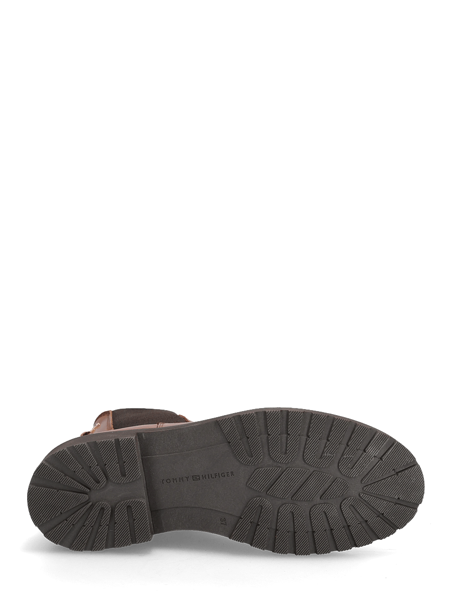 Tommy Hilfiger - TH LEATHER CLEATED CHELSEA - flade ankelstøvler - cinnamon bark - 4