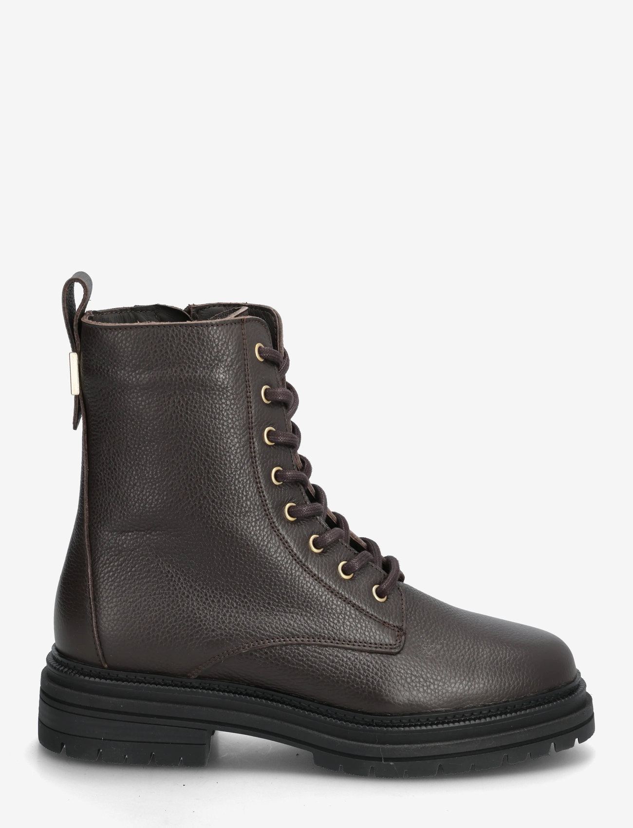 Tommy Hilfiger - TH PLAQUE PEBBLE LACE BOOT WARM - snørestøvler - black - 1