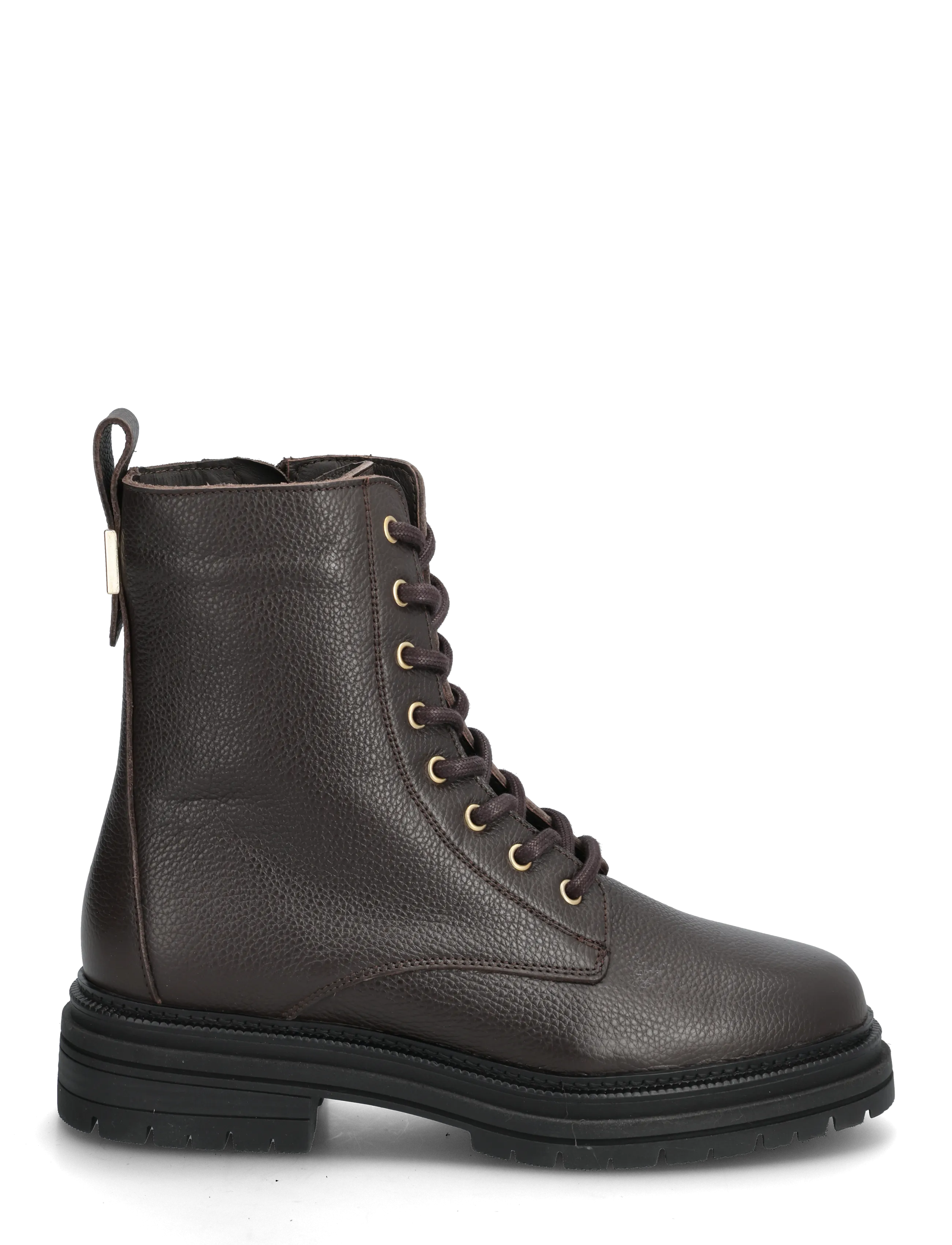 Tommy Hilfiger - TH PLAQUE PEBBLE LACE BOOT WARM - paeltega saapad - black - 1