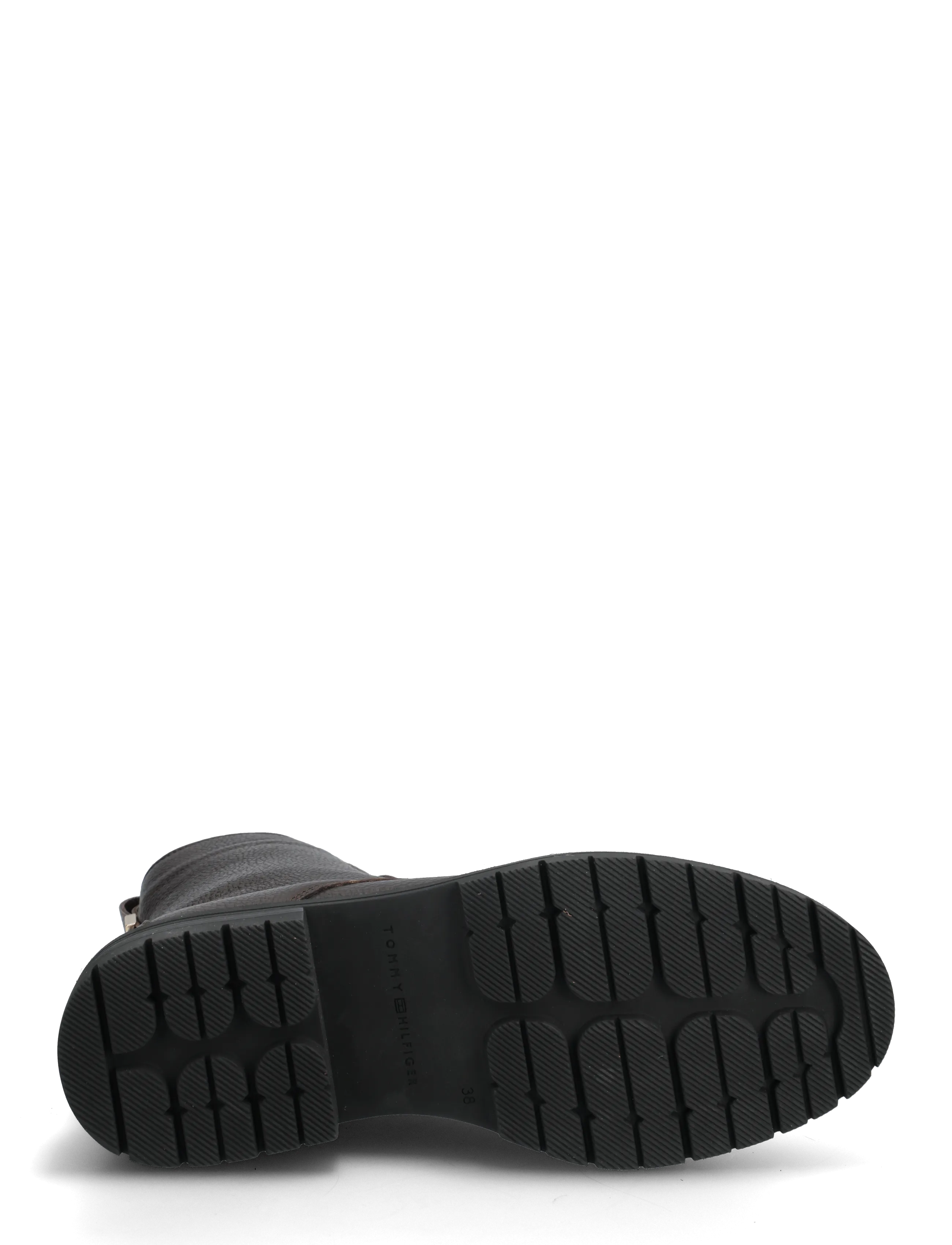 Tommy Hilfiger - TH PLAQUE PEBBLE LACE BOOT WARM - paeltega saapad - black - 4