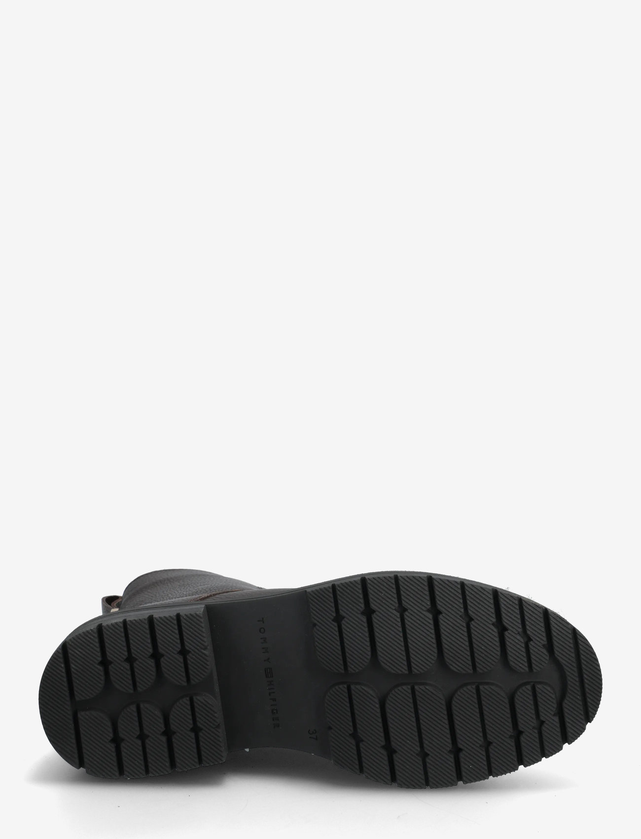 Tommy Hilfiger - TH PLAQUE PEBBLE LACE BOOT WARM - kängor - charred wood - 4
