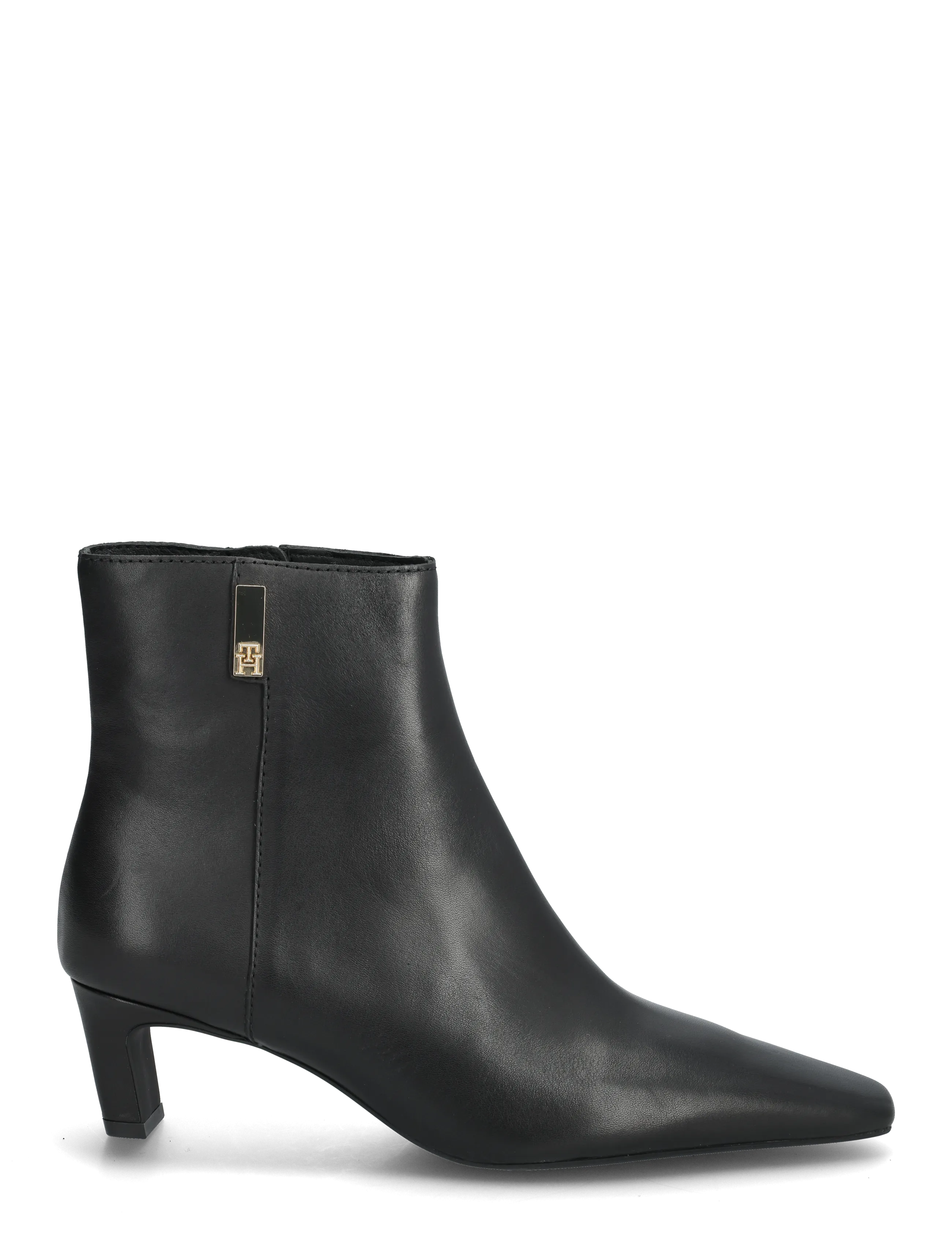 Tommy Hilfiger - TH SQUARE TOE KITTEN BOOTIE - stiefeletten mit absatz - black - 1