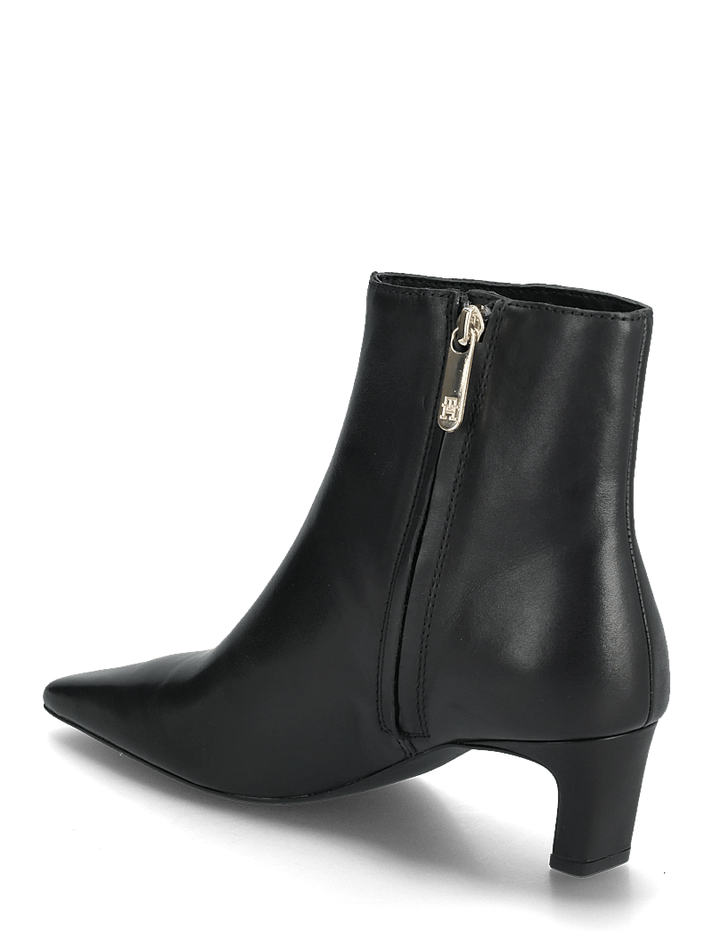Tommy Hilfiger - TH SQUARE TOE KITTEN BOOTIE - kontsaga poolsaapad - black - 2