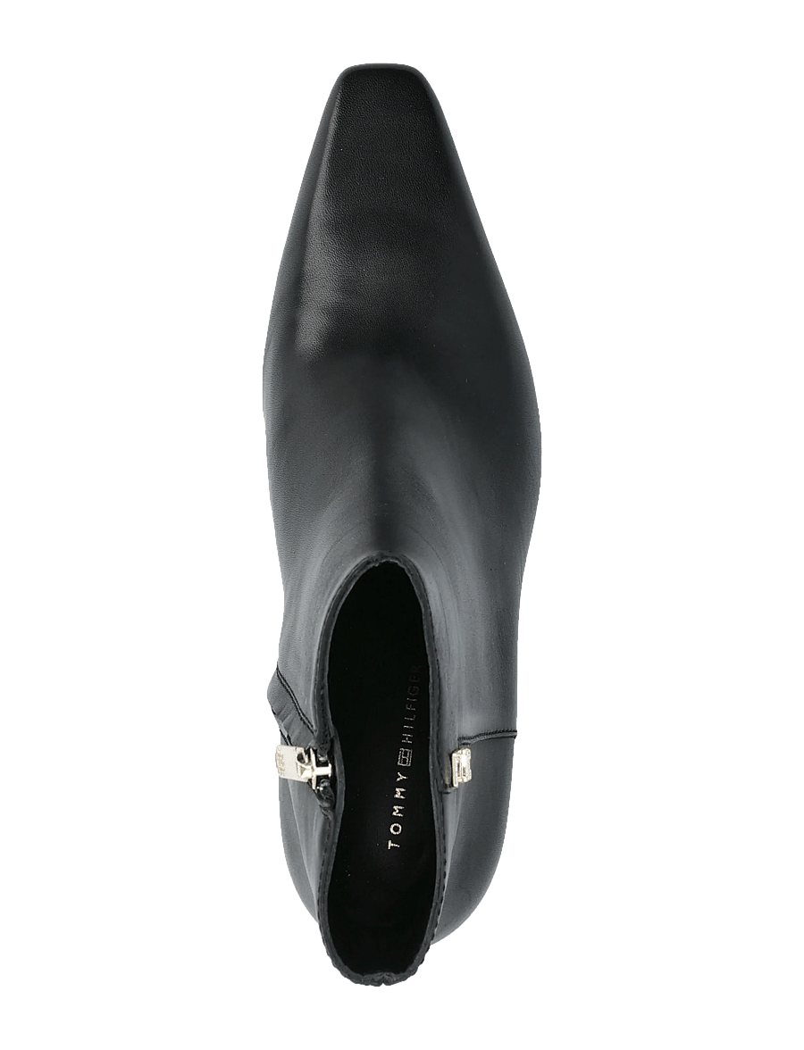Tommy Hilfiger - TH SQUARE TOE KITTEN BOOTIE - støvletter - black - 3