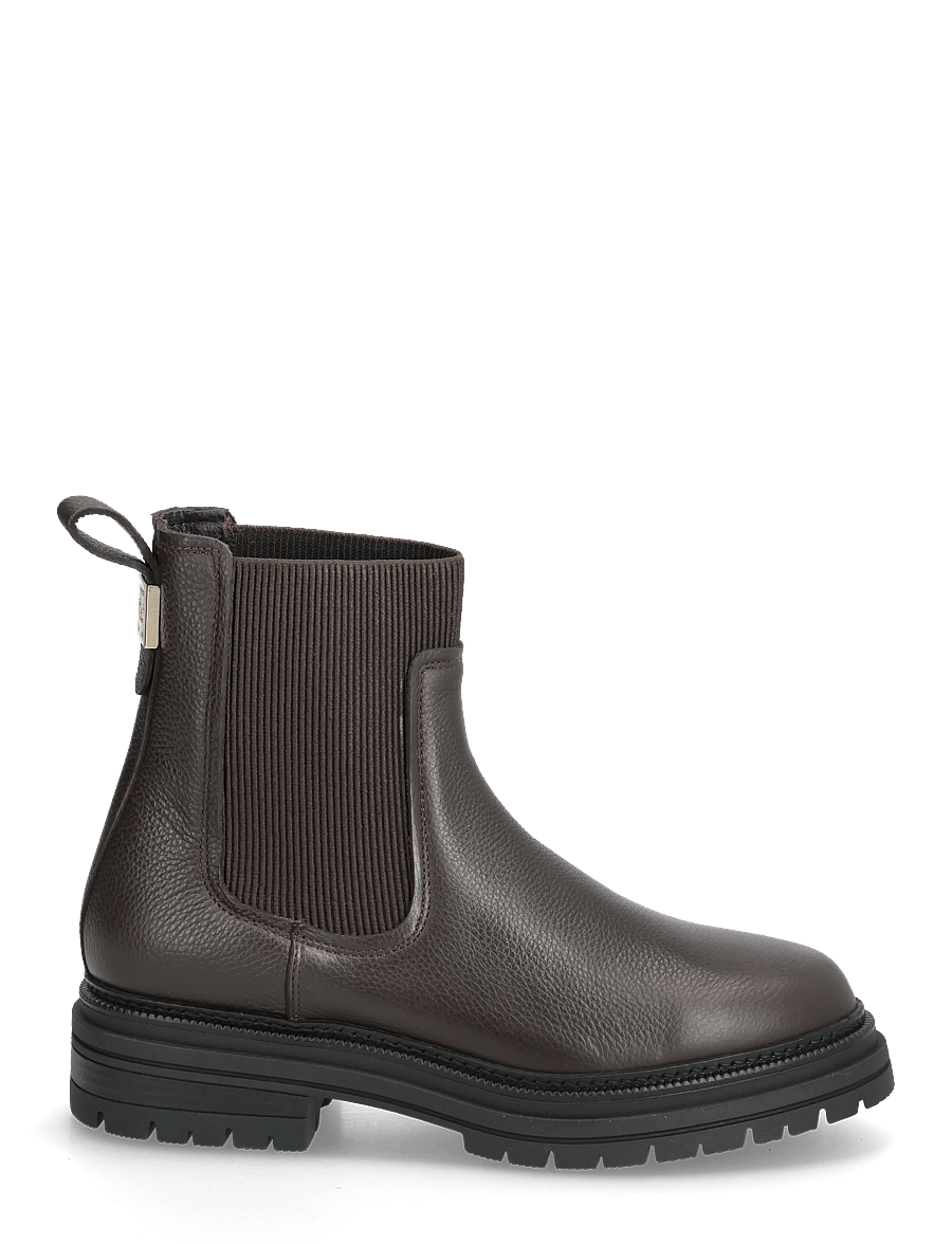 Tommy Hilfiger - TH PLAQUE PEBBLE CHELSEA WARM - chelsea boots - charred wood - 1